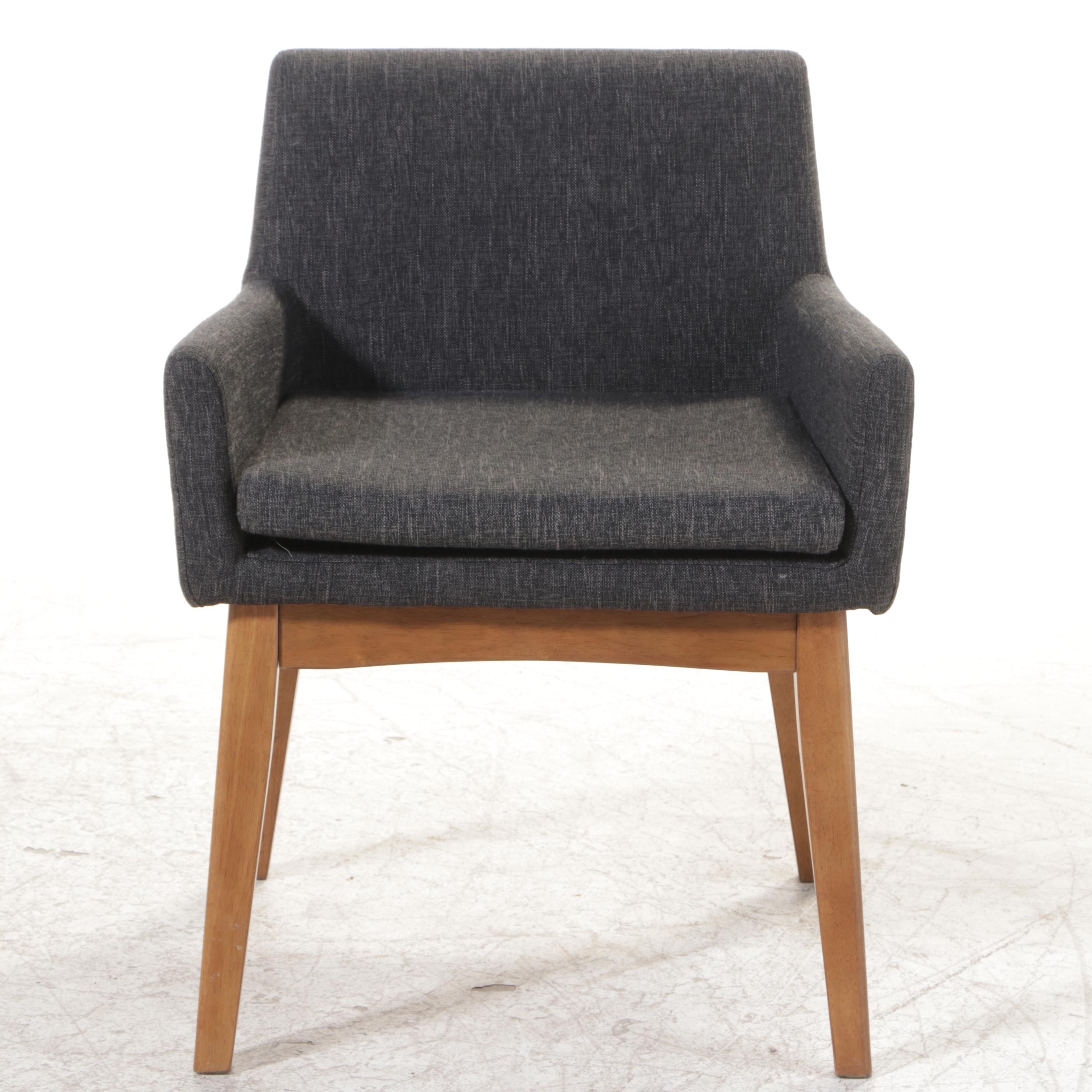 Six Article "Chantel" Upholstered Hardwood Dining Chairs