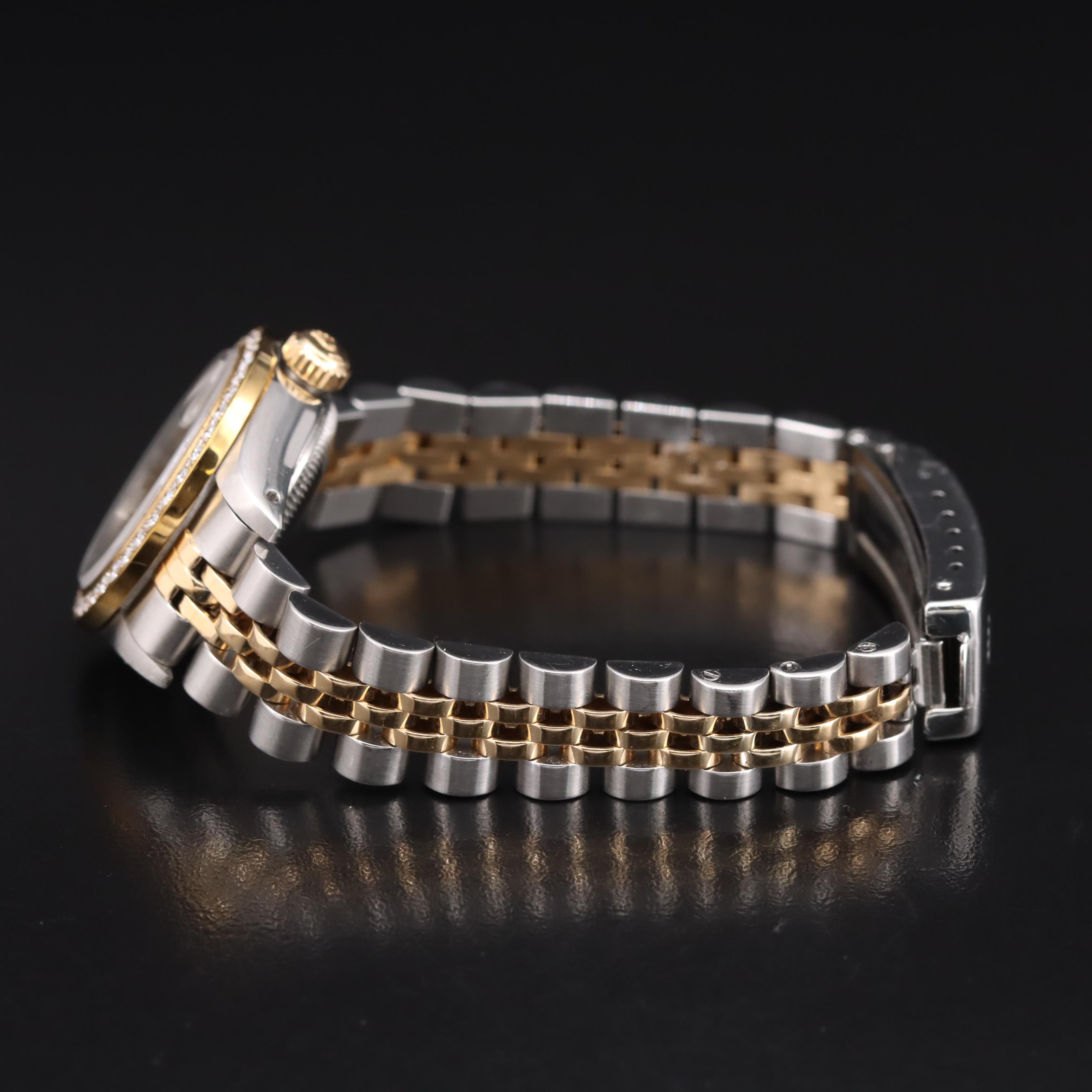 1986 Rolex Custom Diamond Dial and Bezel Datejust Watch