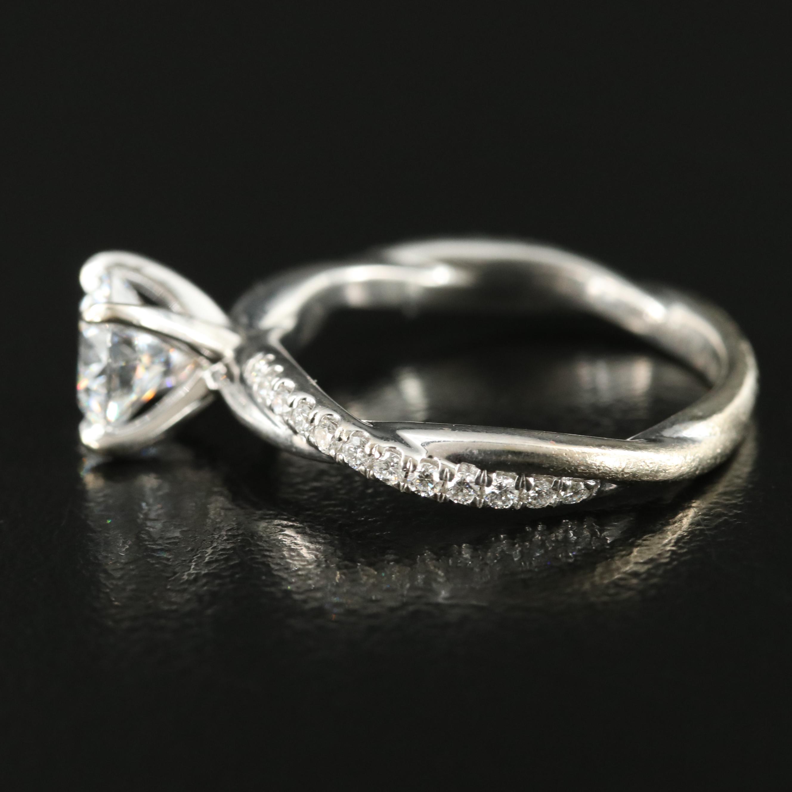 14K 1.19 CTW Lab Grown Diamond Ring with IGI Report