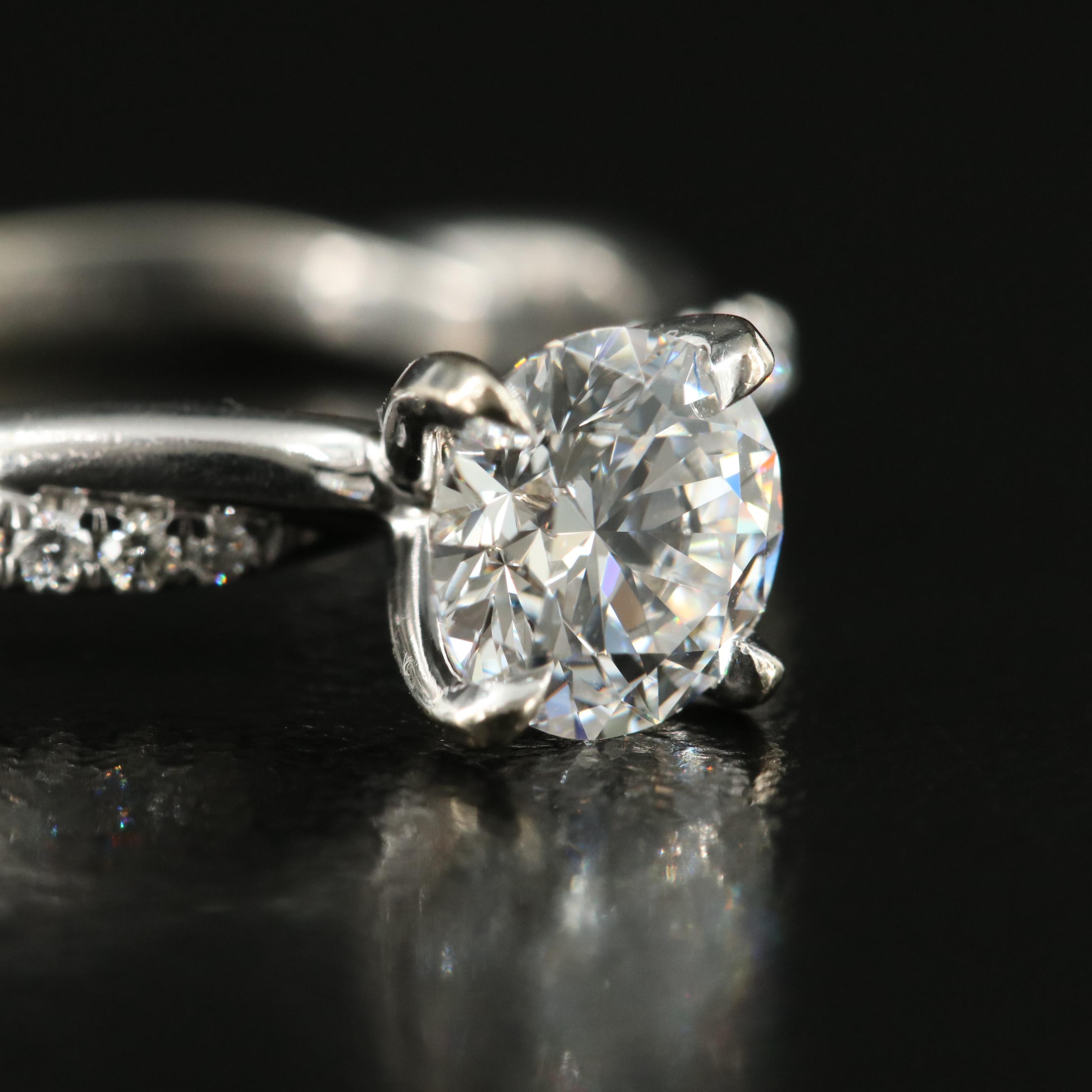 14K 1.19 CTW Lab Grown Diamond Ring with IGI Report