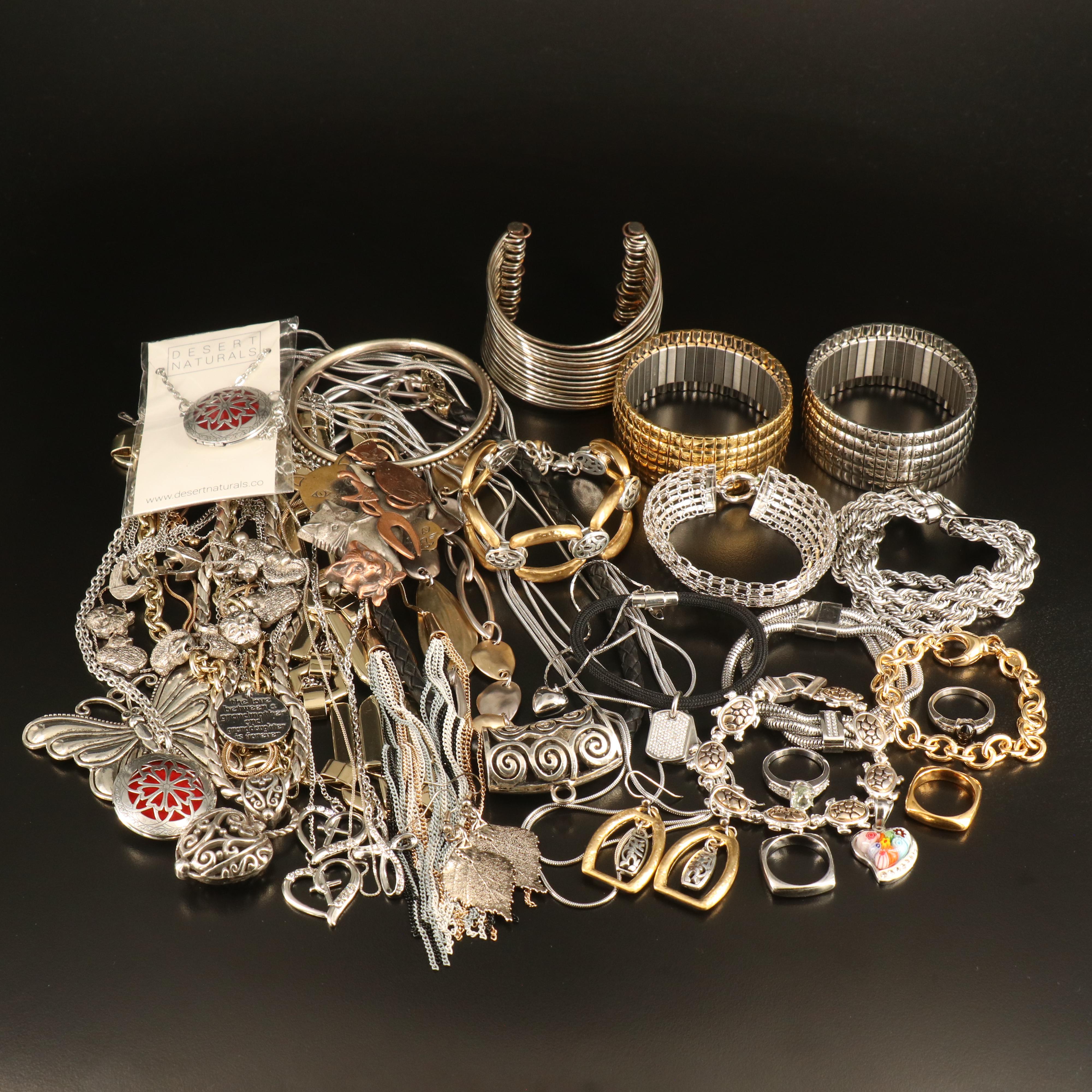 Star Diopside, Rhinestones and Sterling Featured in Jewelry Collection