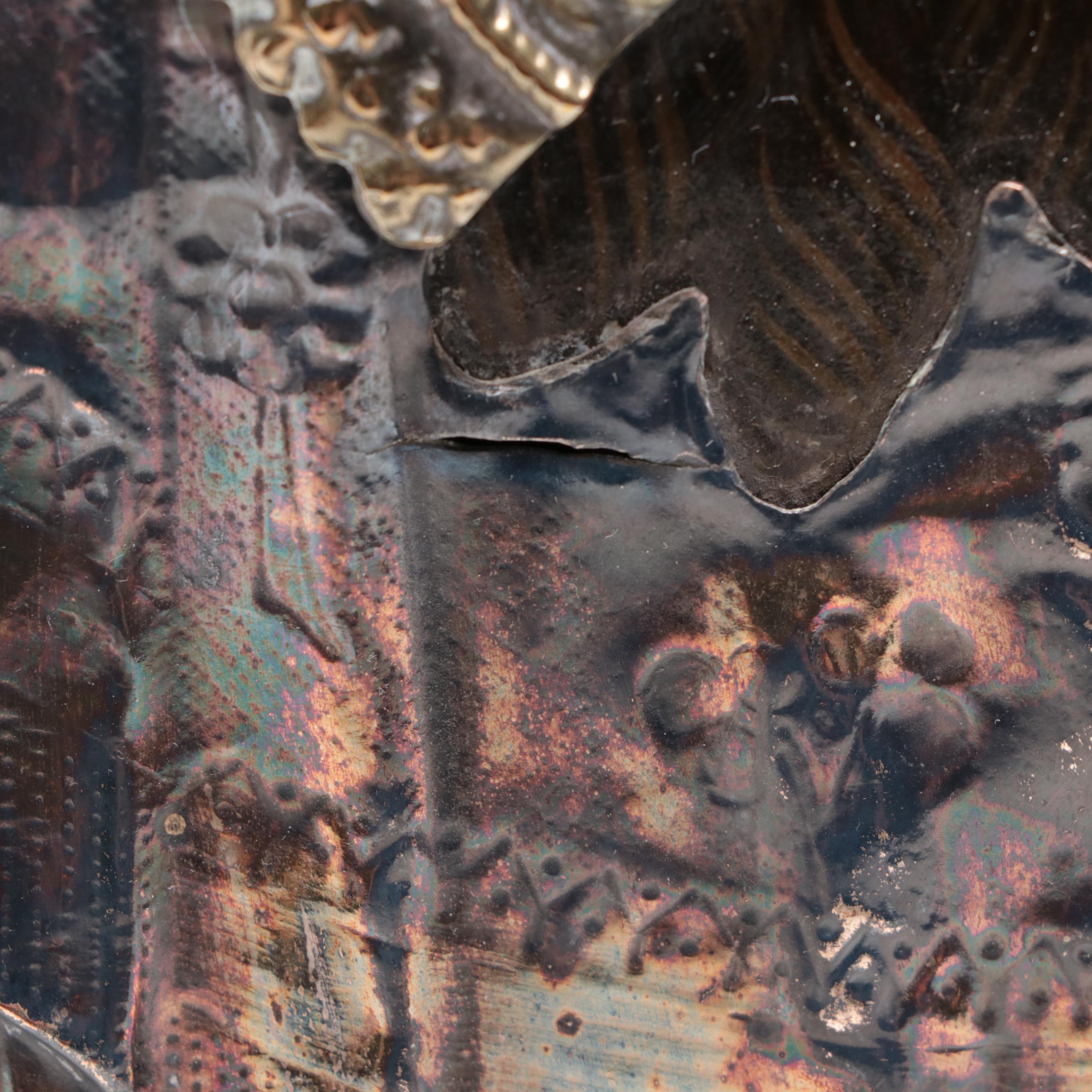 Eastern Orthodox Icon of the Holy Face with Metal Riza