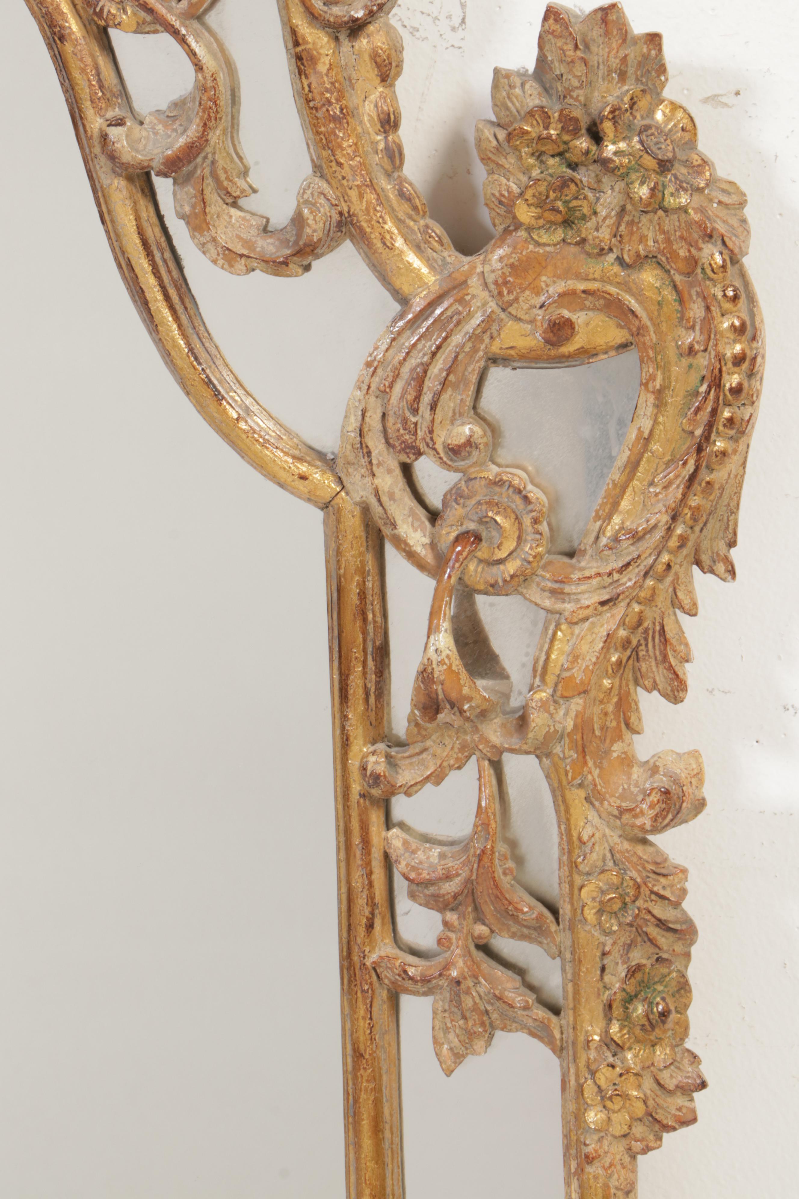 Louis XV Style Giltwood Mirror, Late 20th Century