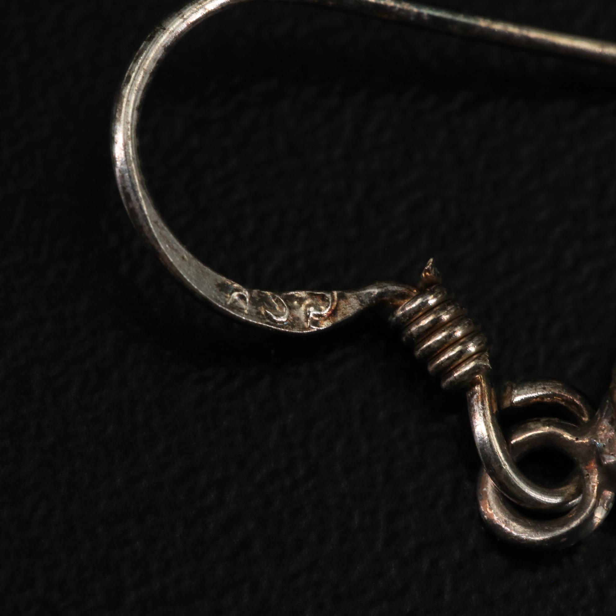 Sterling Citrine and Smoky Quartz Dangle Earrings