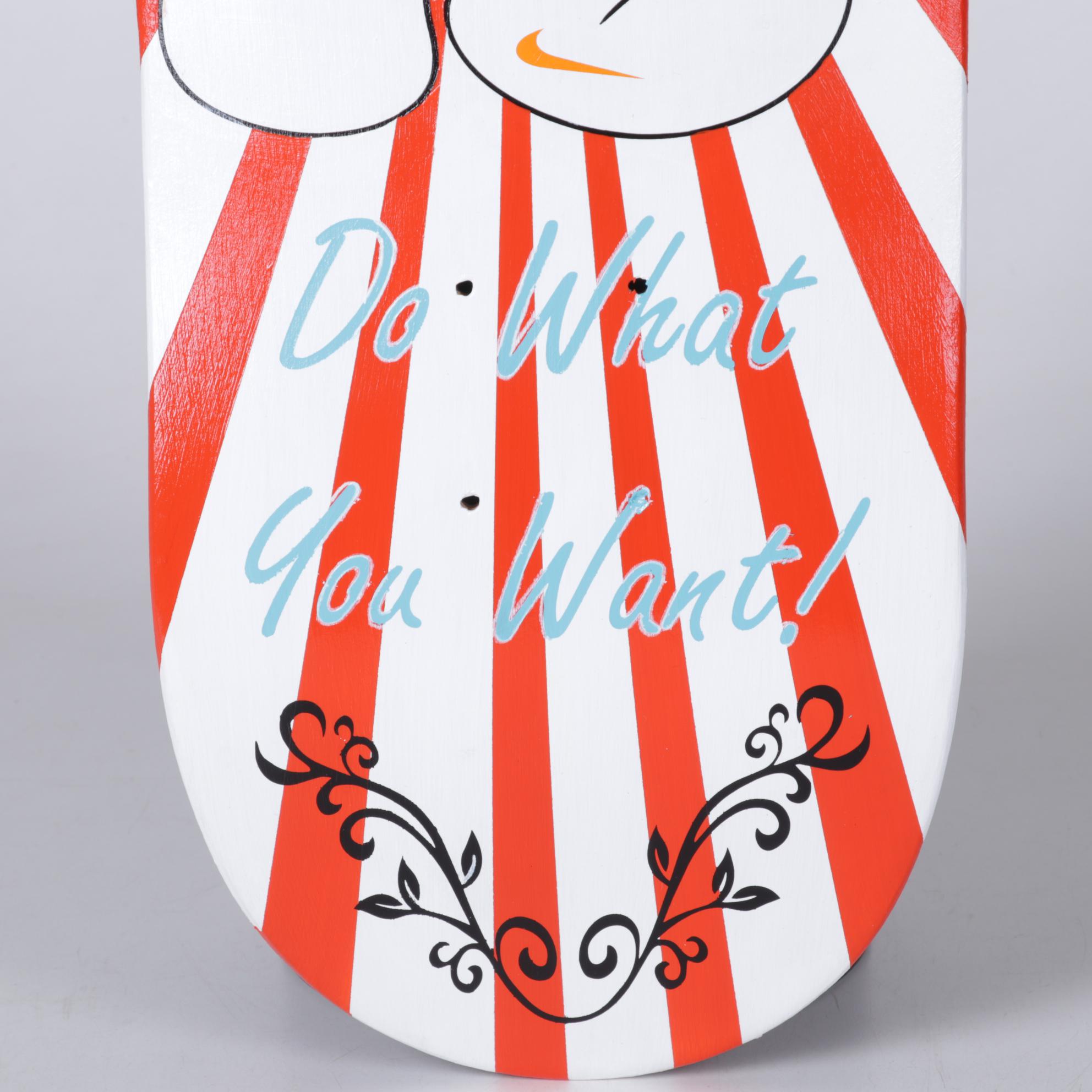 deSanto Acrylic Painting Skateboard Deck "Do What You Want," 2023