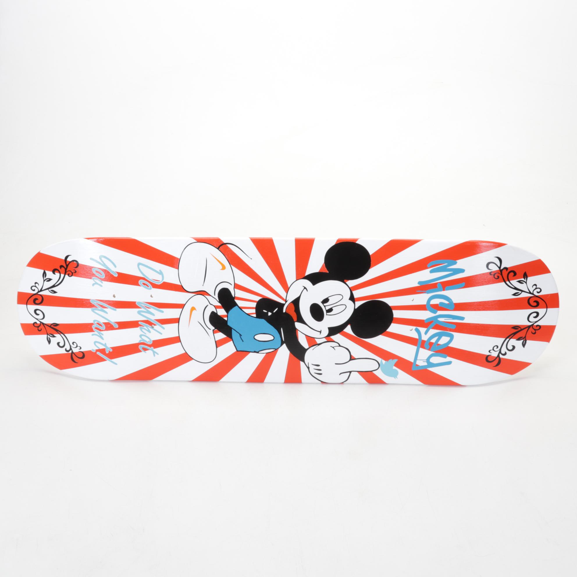 deSanto Acrylic Painting Skateboard Deck "Do What You Want," 2023