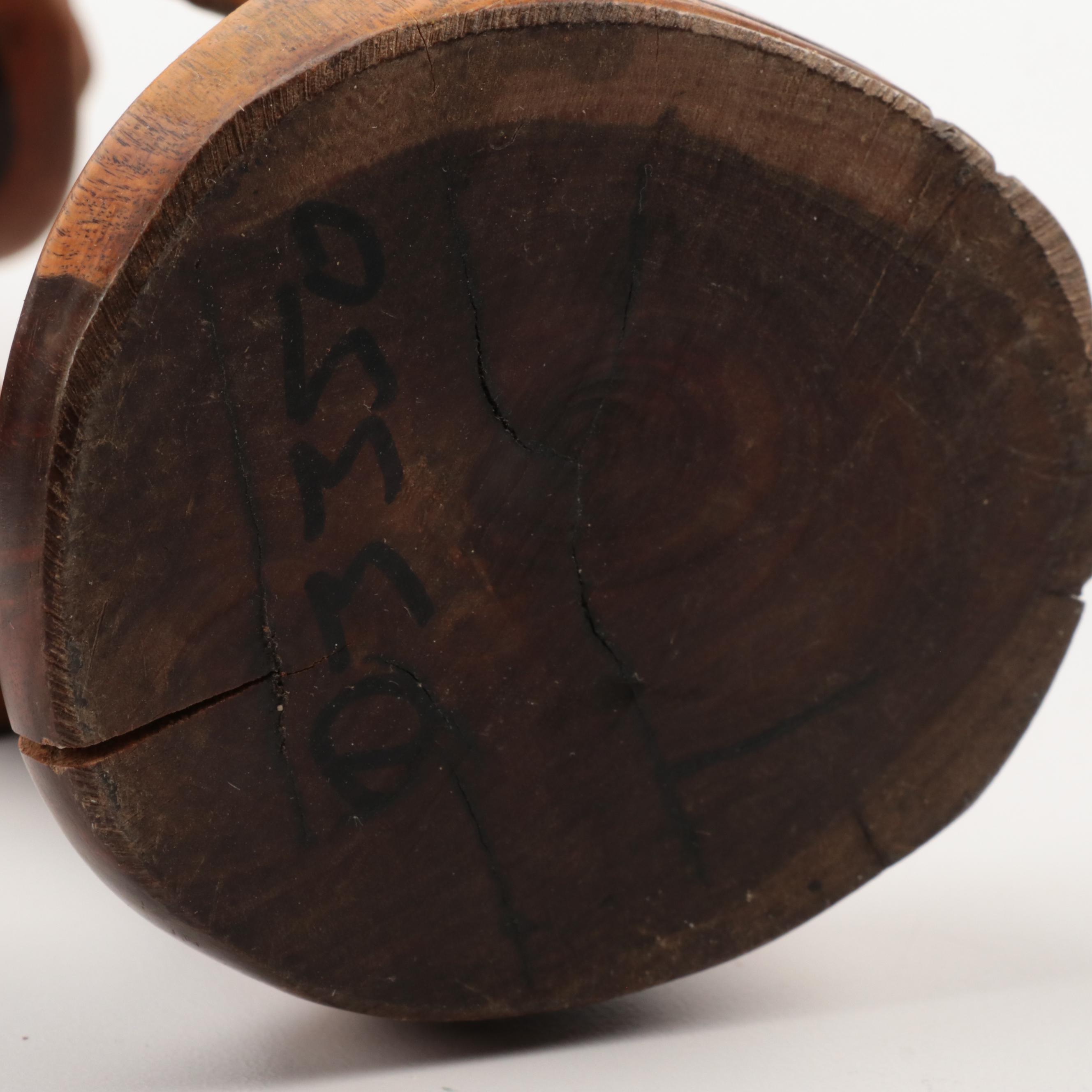 Asian, Israeli, African Hand-Carved Wood Figures Including Water Buffalo, Sage