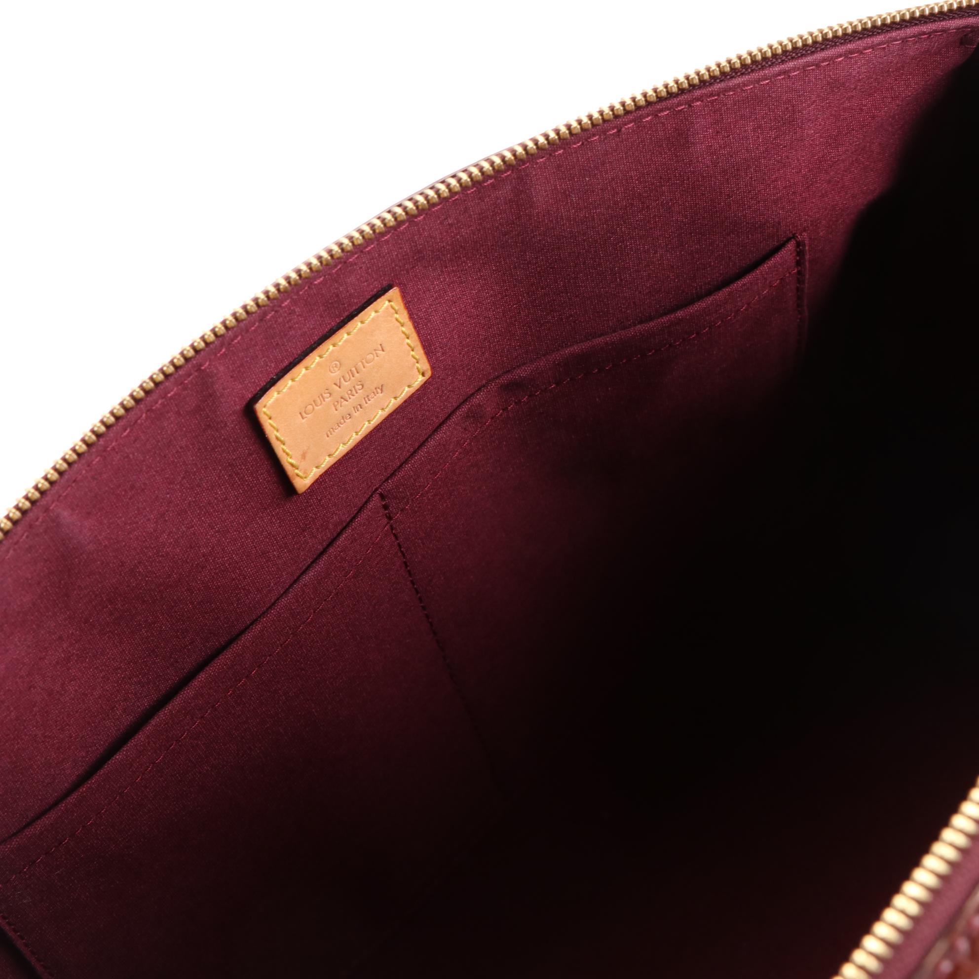 Louis Vuitton Sherwood GM Handbag in Rouge Fauviste Monogram Vernis