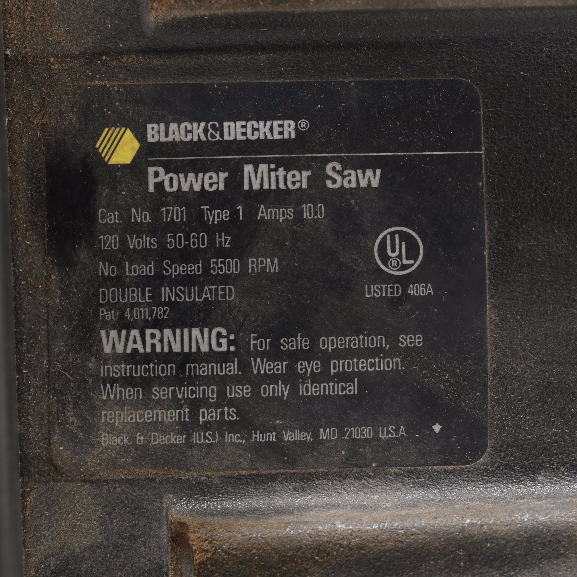 Black & Decker Electric Power Miter Saw