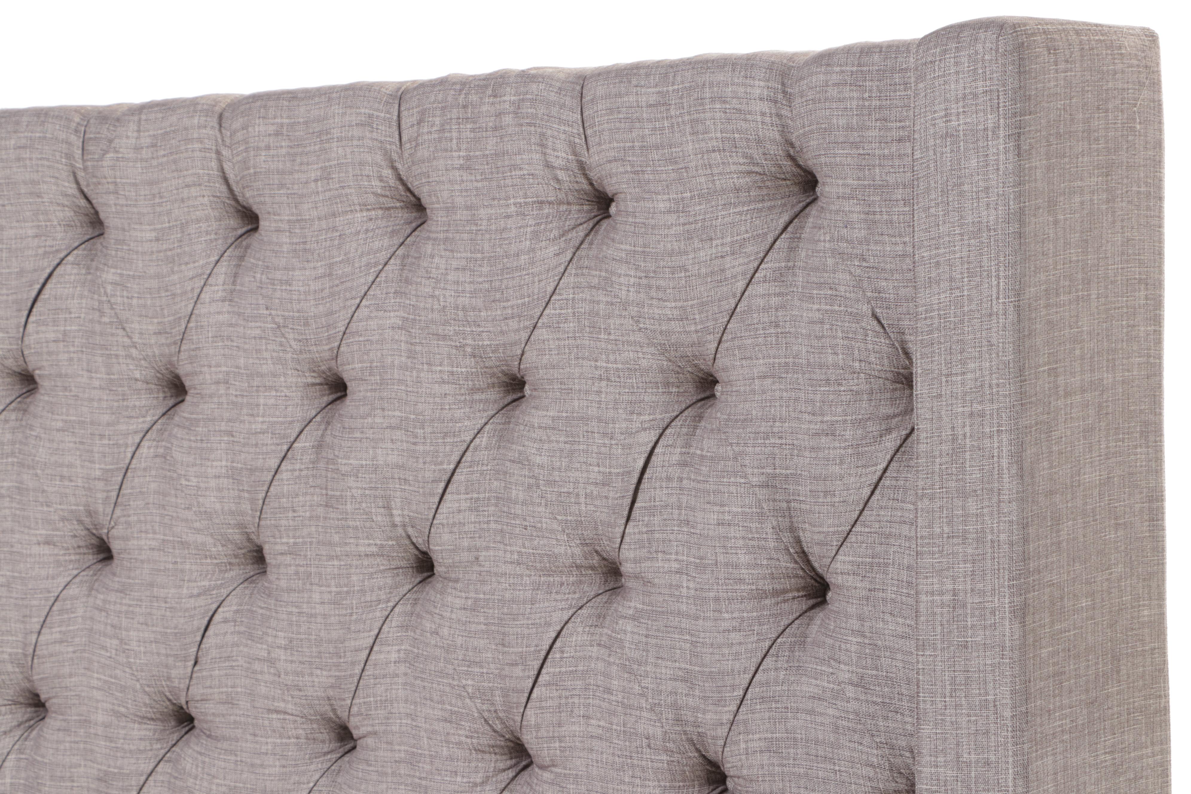 Ashley Furniture Upholstered and Buttoned-Down Queen Size Bed Frame