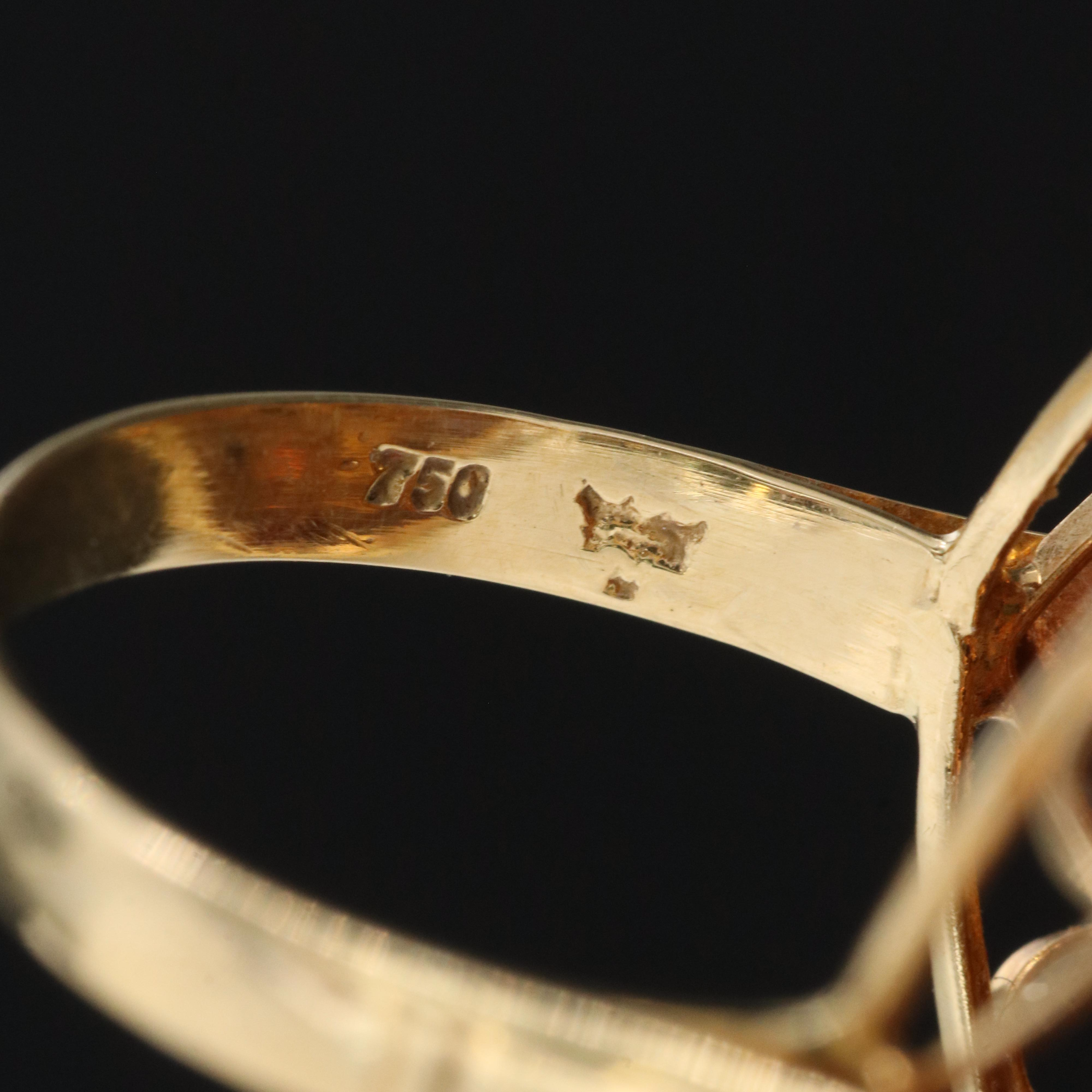 18K Amethyst and Gemstone Sputnik Ring