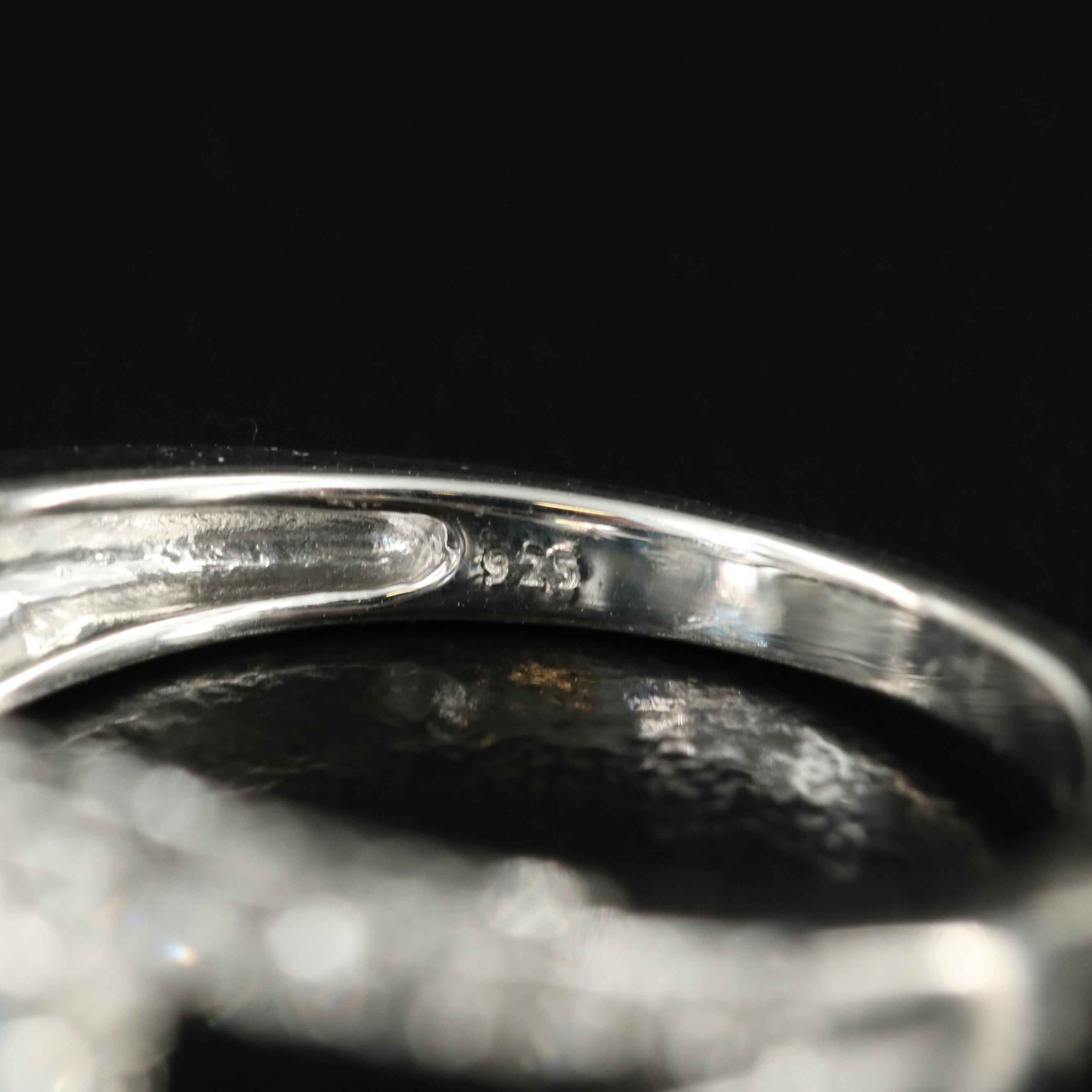 Sterling Topaz and Sapphire Ring