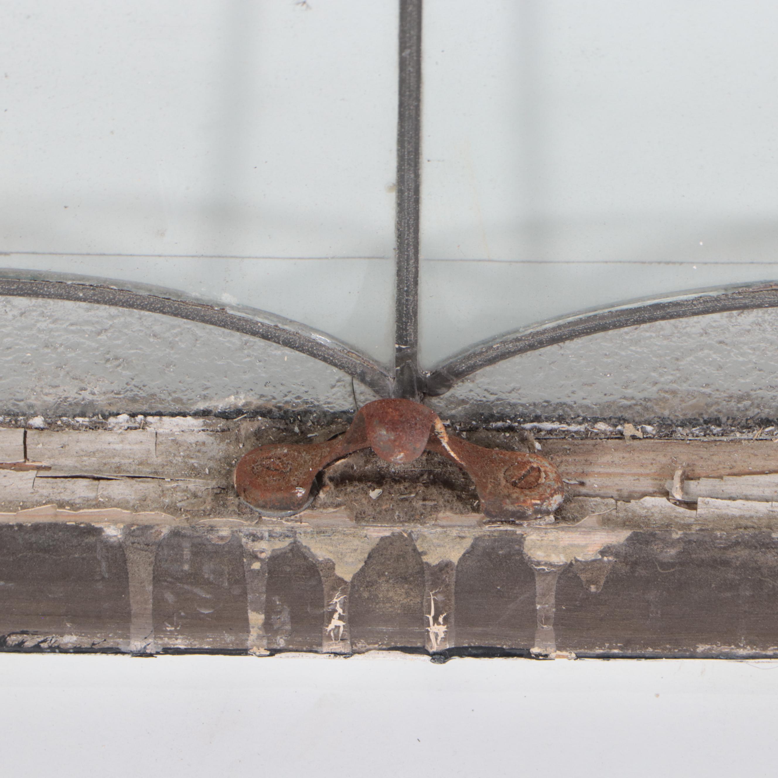 Two American Leaded Glass Window Panels, Late 19th/Earlly 20th Century