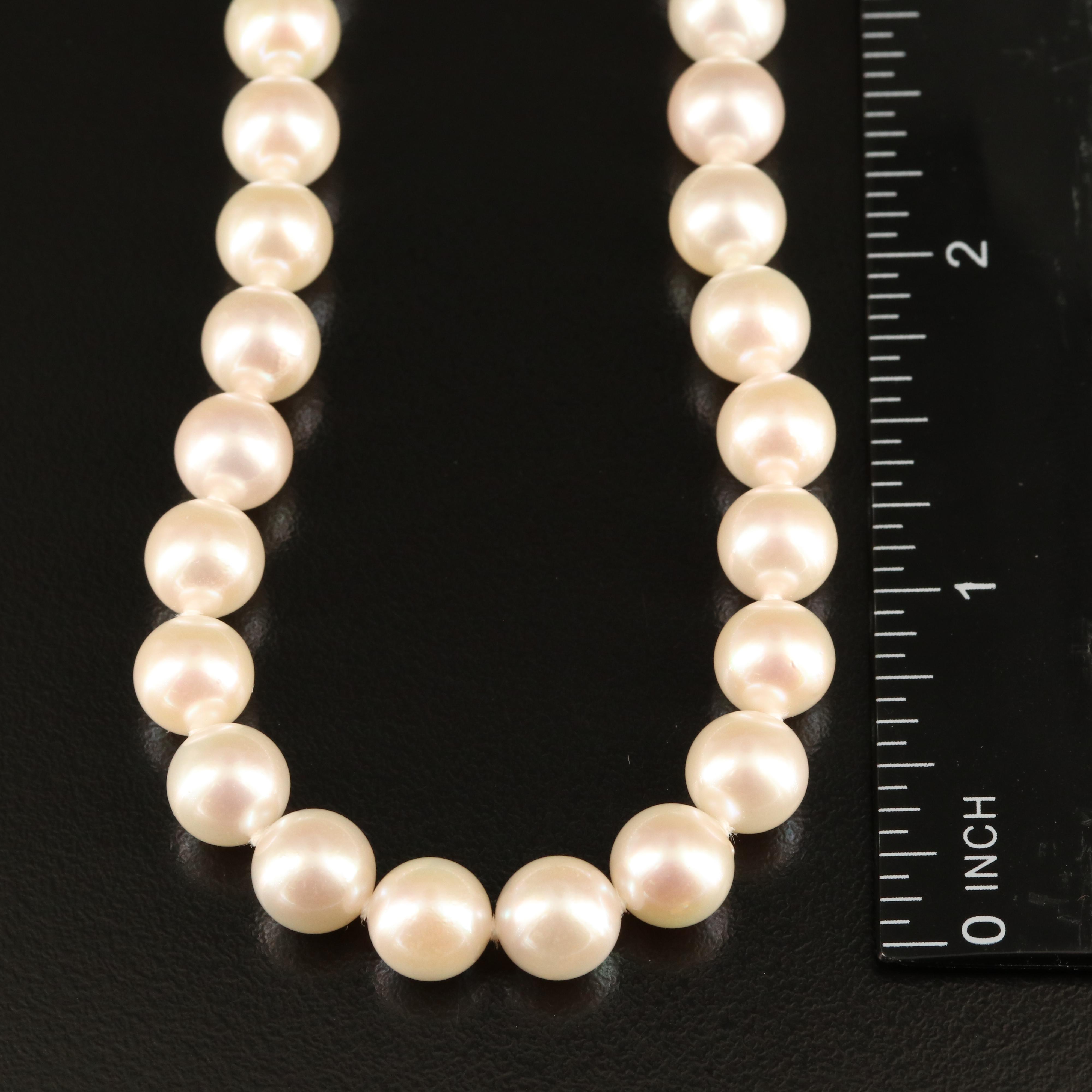 Blue Lagoon by Mikimoto Pearl Necklace with 14K Clasp