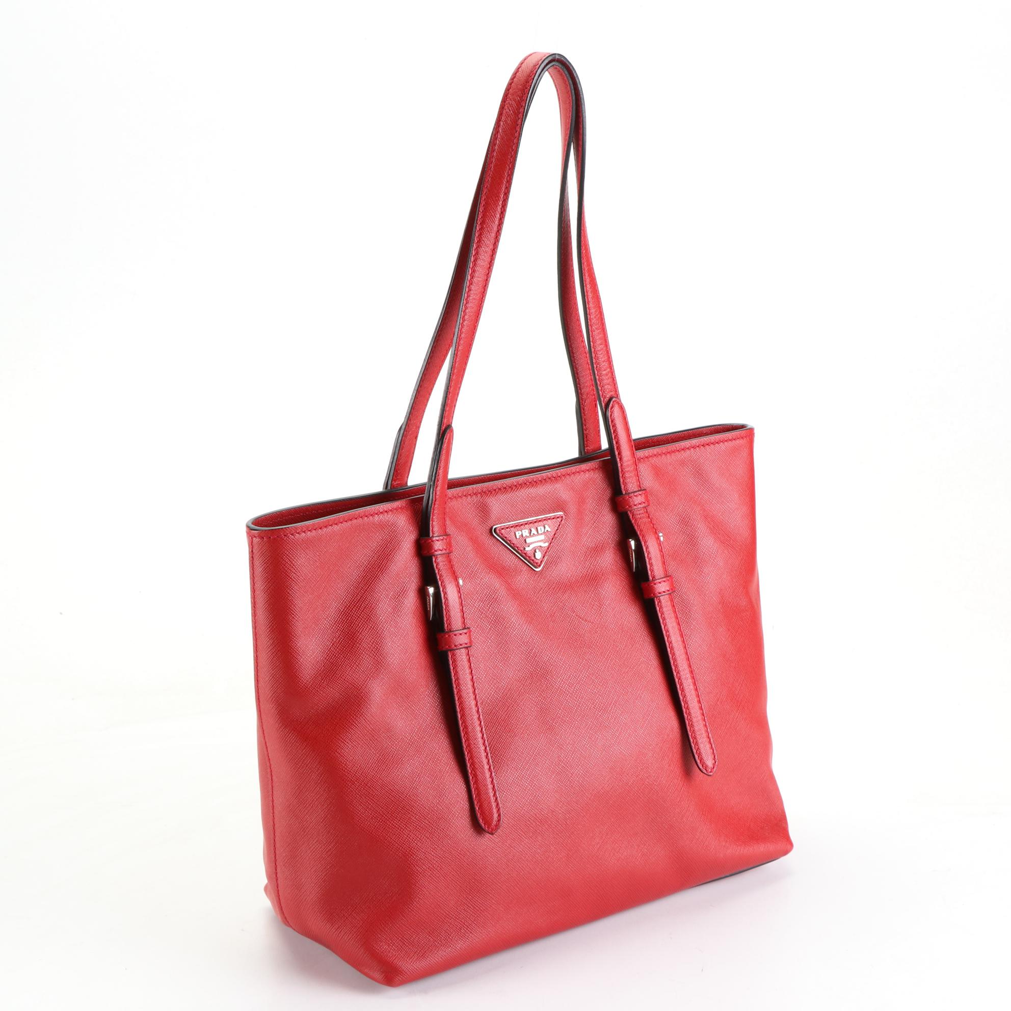 Prada Medium City Tote Bag in Saffiano Leather