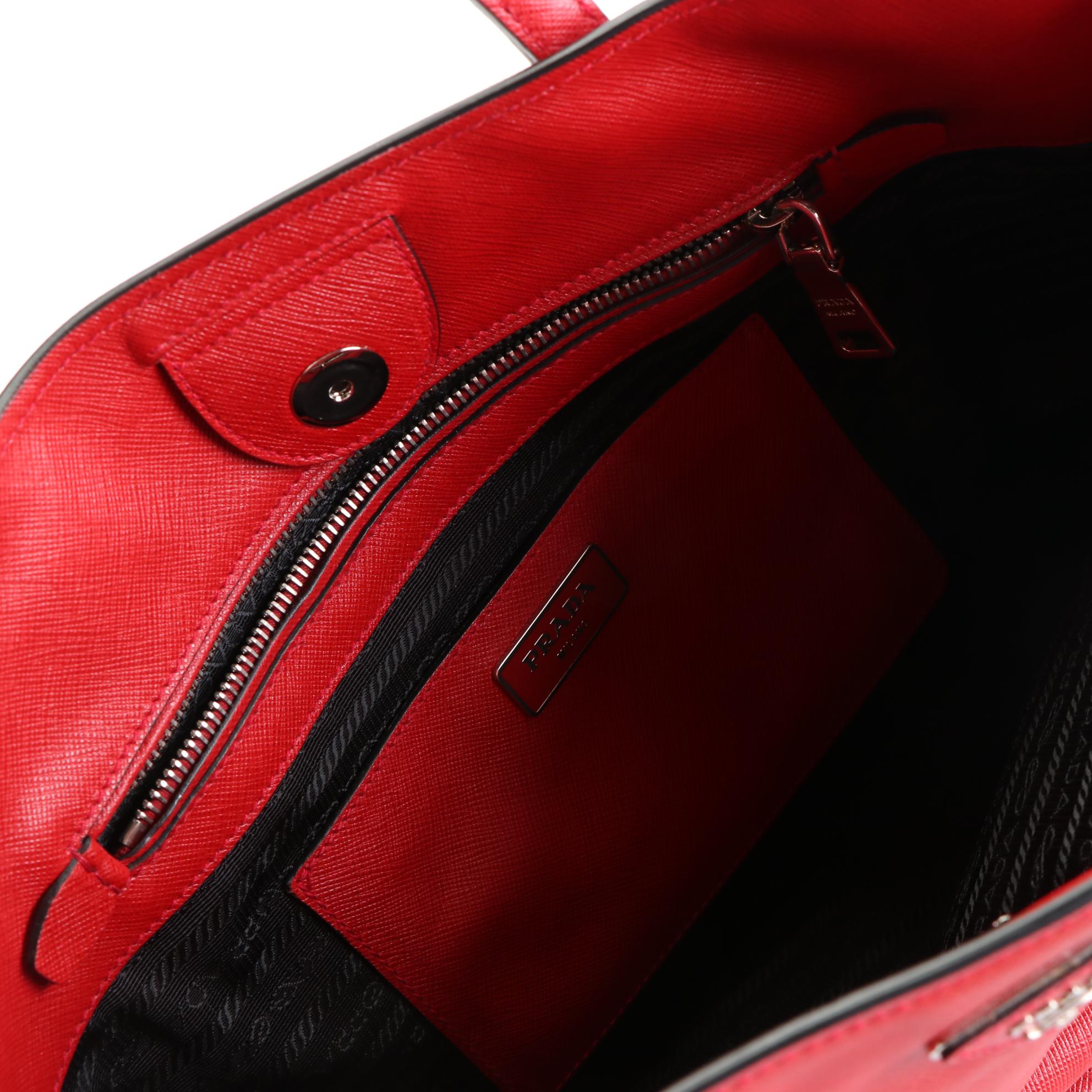 Prada Medium City Tote Bag in Saffiano Leather