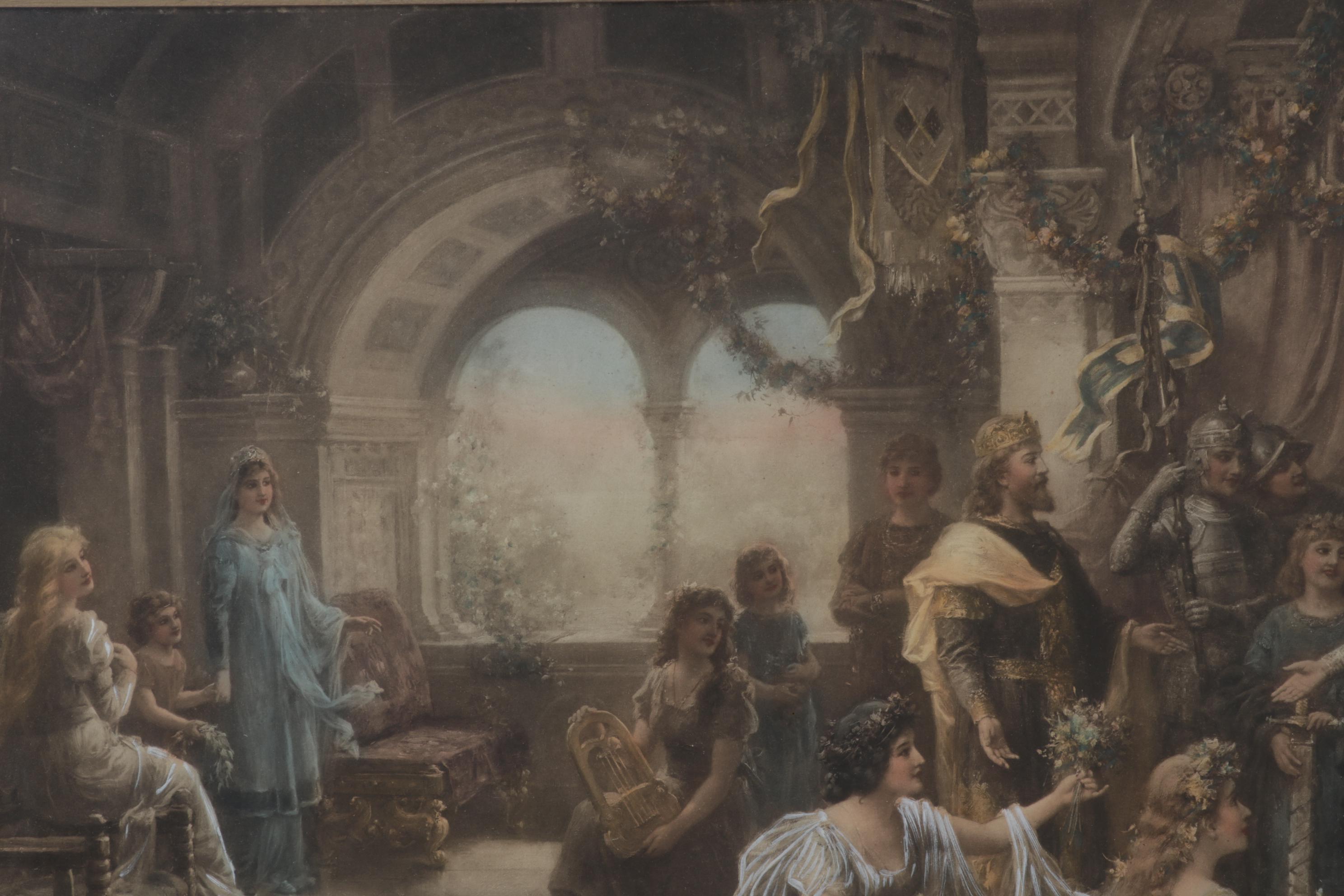 Hand-Colored Photogravure After Emanuel Oberhauser, Early 20th Century