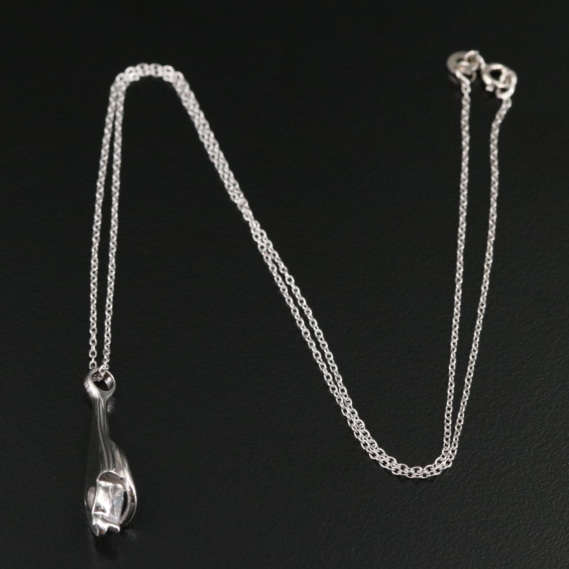 Sterling Cubic Zirconia Pendant Necklace