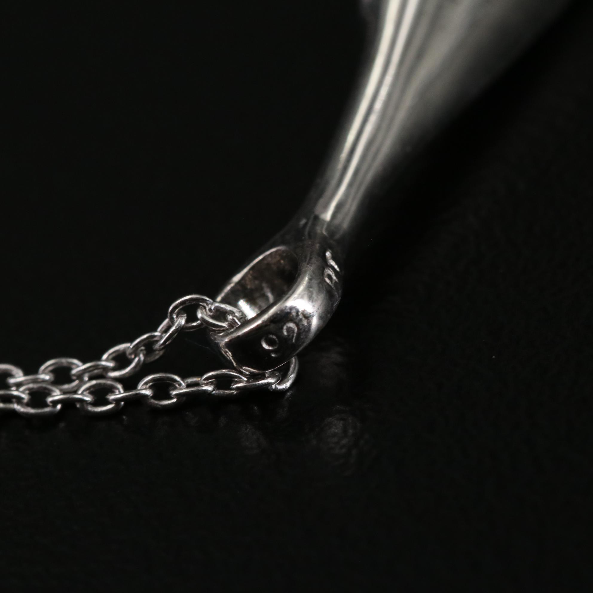 Sterling Cubic Zirconia Pendant Necklace