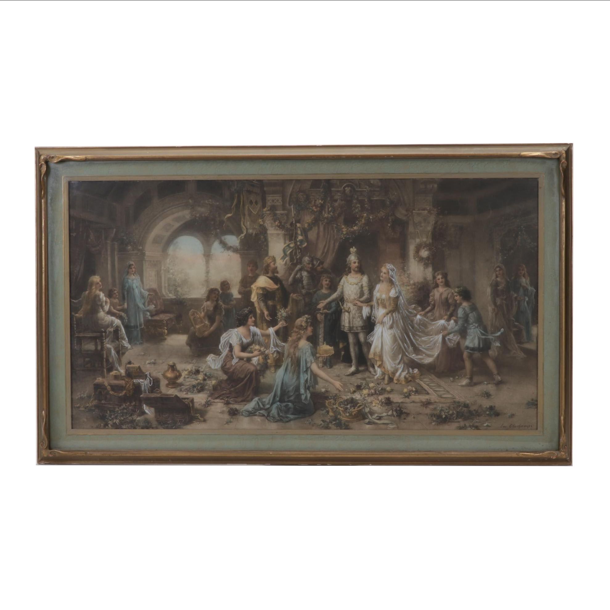 Hand-Colored Photogravure After Emanuel Oberhauser, Early 20th Century