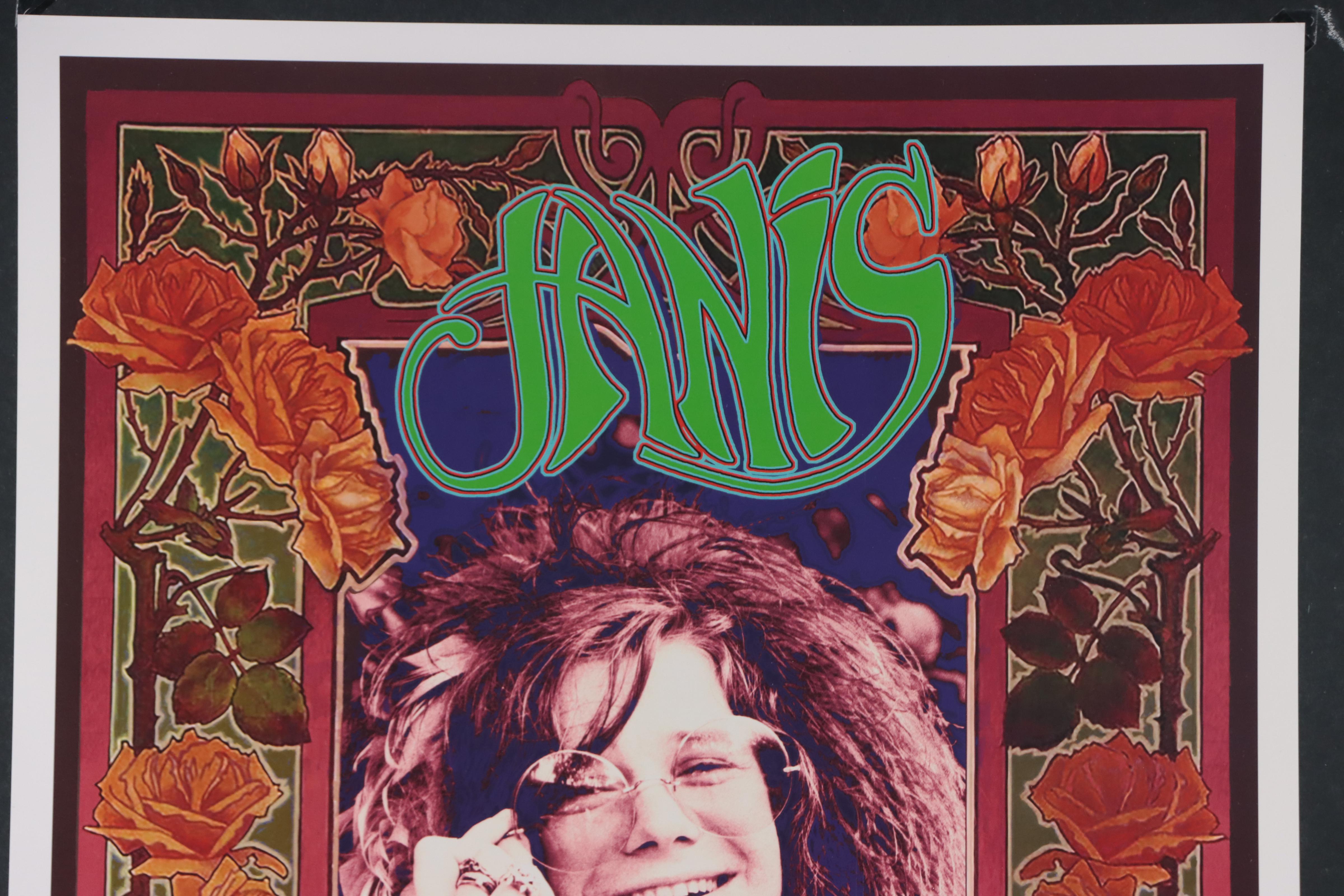 Bob Masse Offset Lithograph Fan Poster "Janis Joplin," 2020