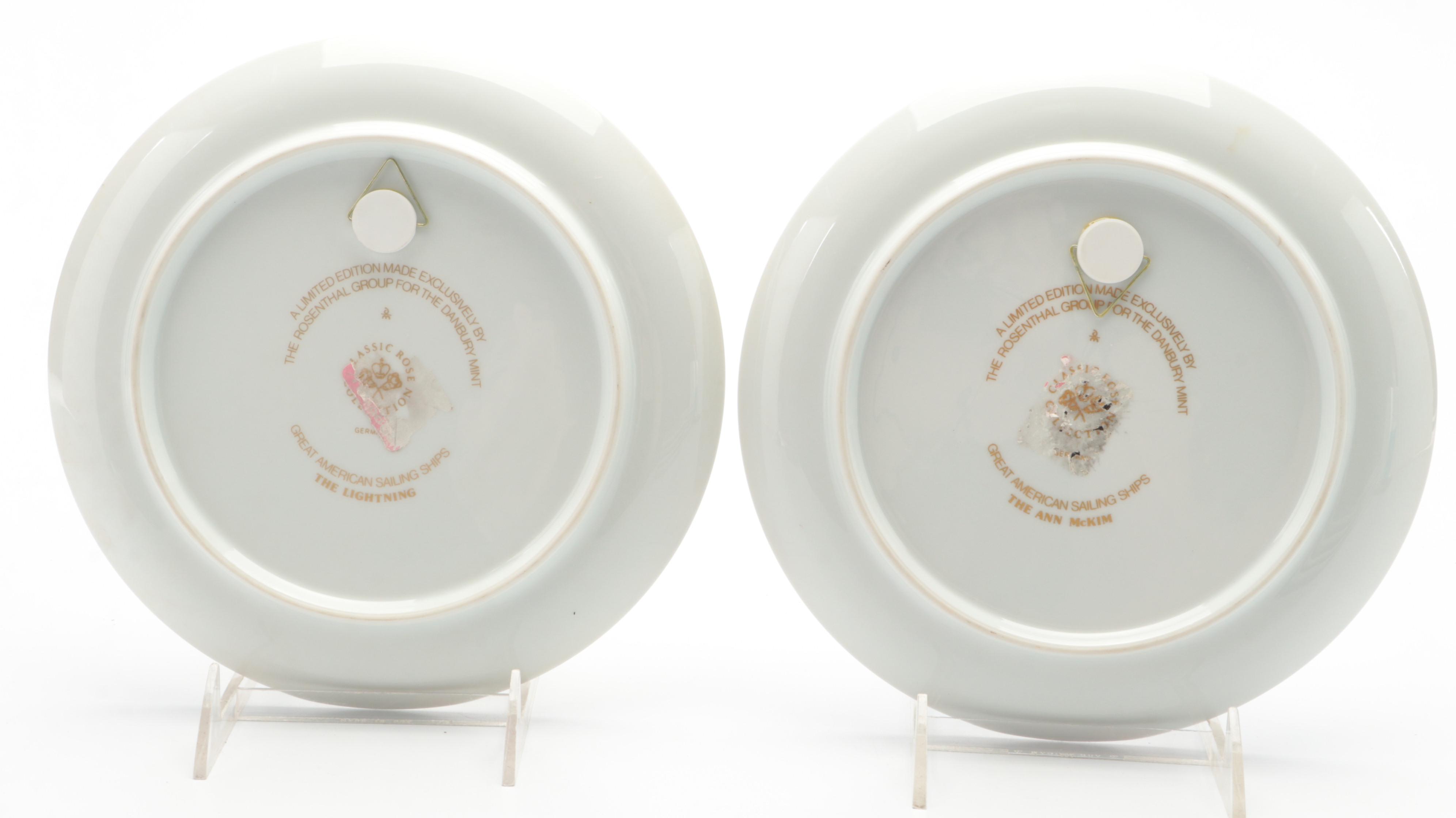 Rosenthal for The Danbury Mint "The Flying Cloud" and Other Sailing Ships Plates