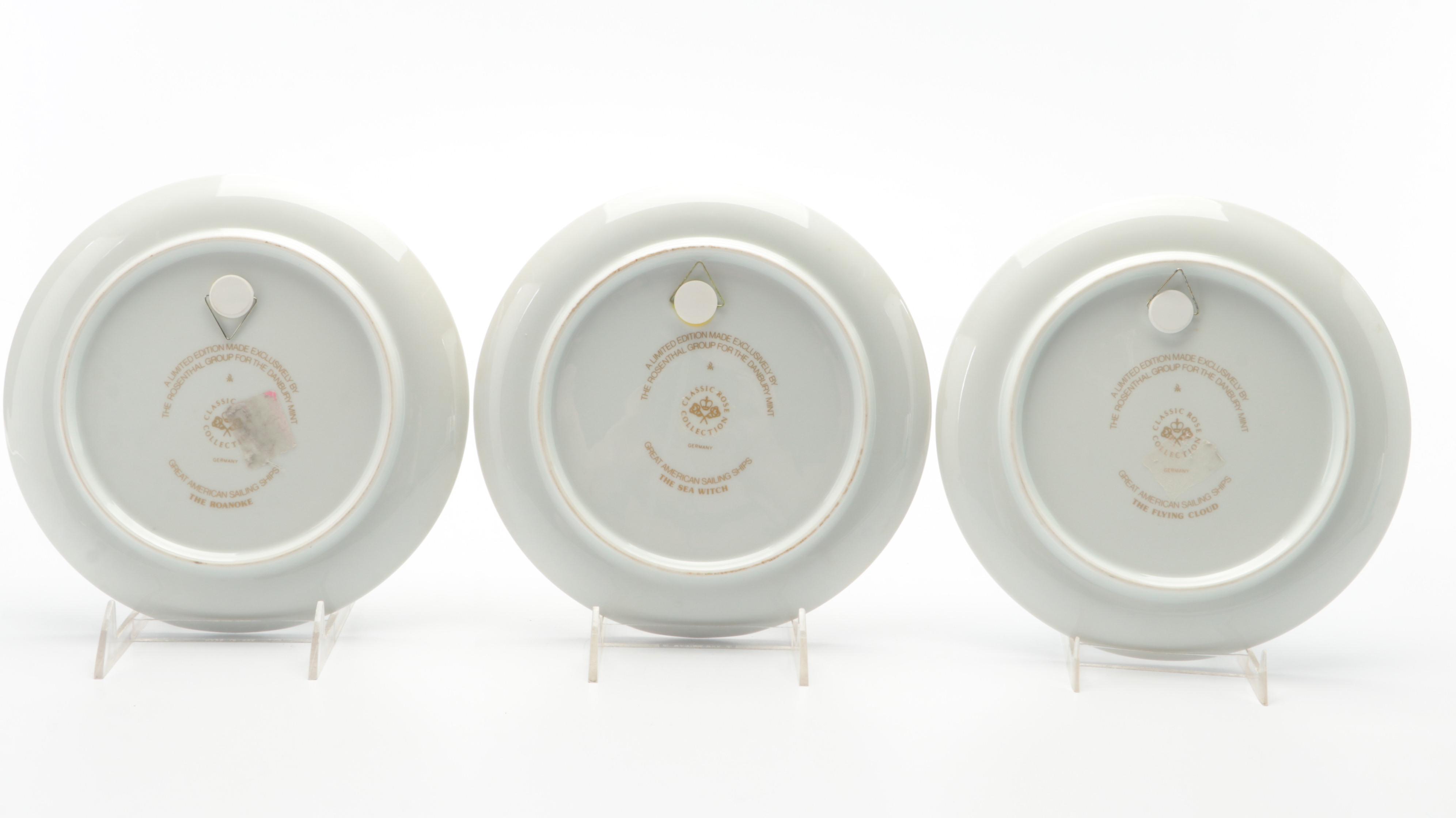 Rosenthal for The Danbury Mint "The Flying Cloud" and Other Sailing Ships Plates