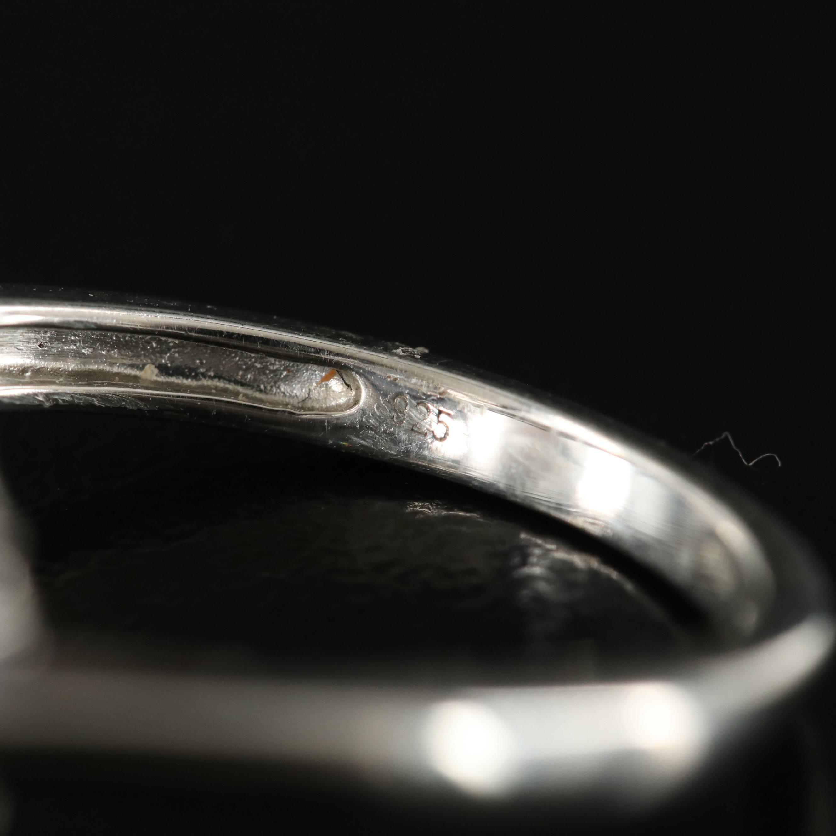 Sterling Sapphire Halo Ring