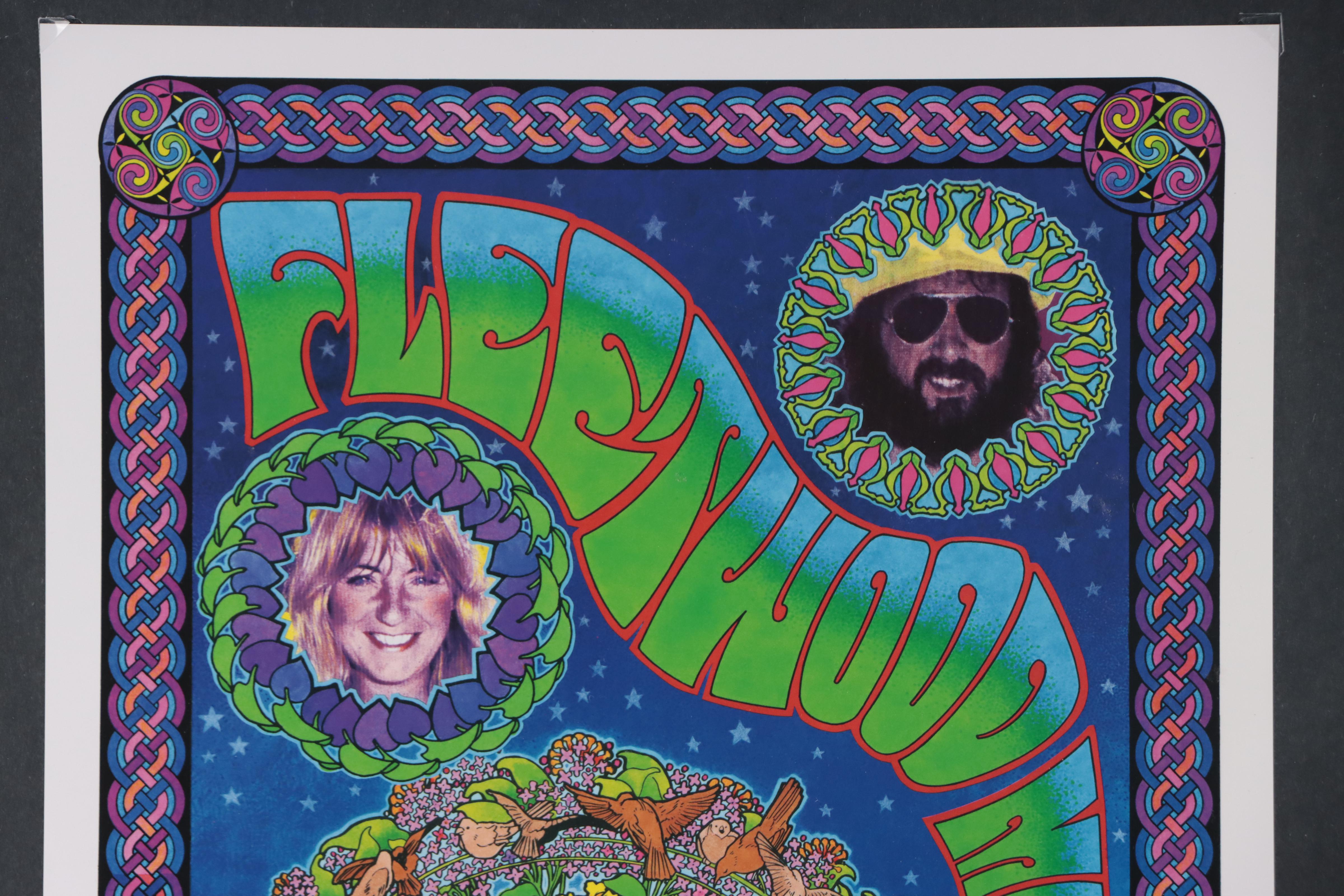 Bob Masse Offset Lithograph Fan Poster "Fleetwood Mac," Circa 1990