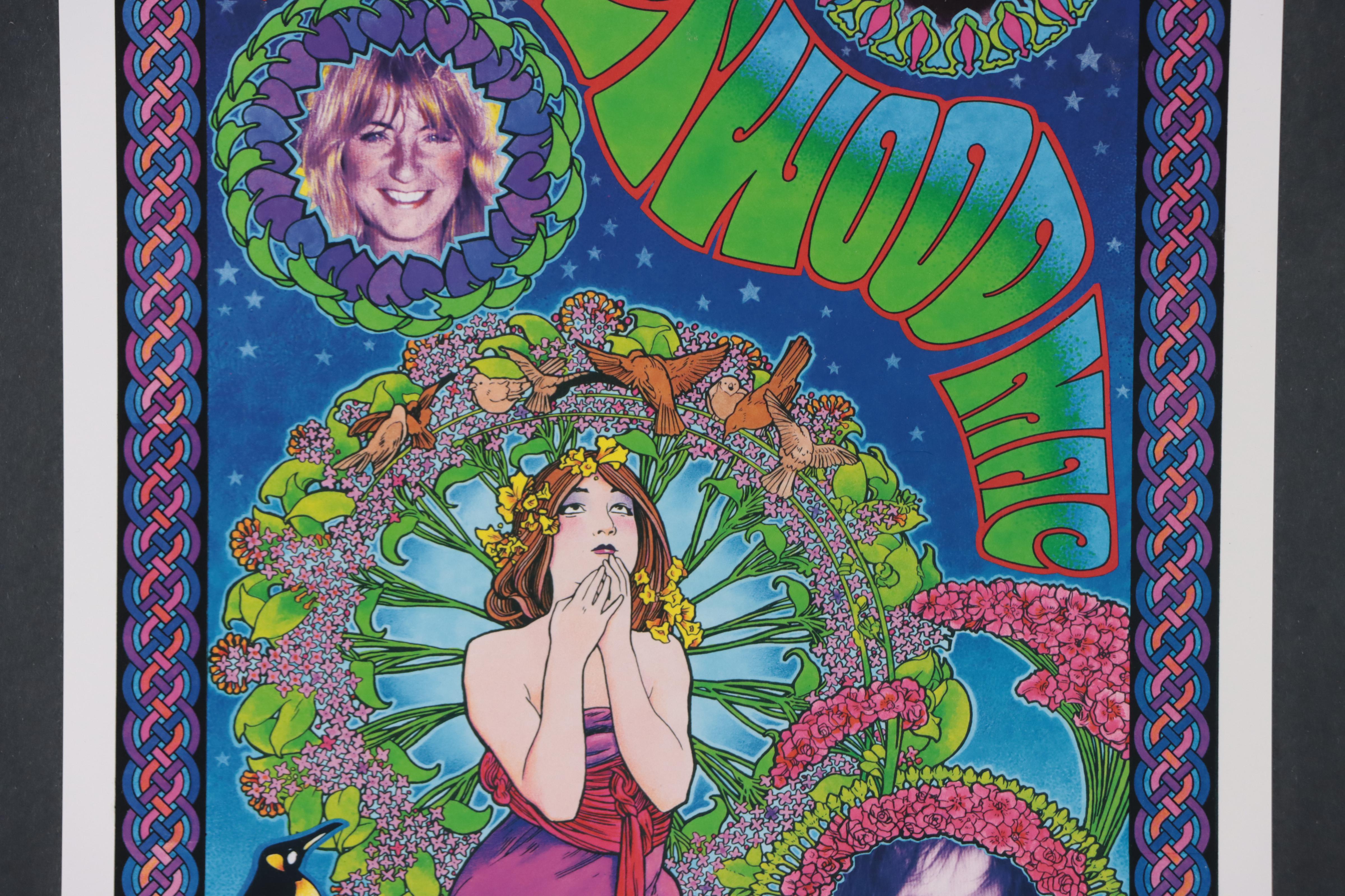 Bob Masse Offset Lithograph Fan Poster "Fleetwood Mac," Circa 1990