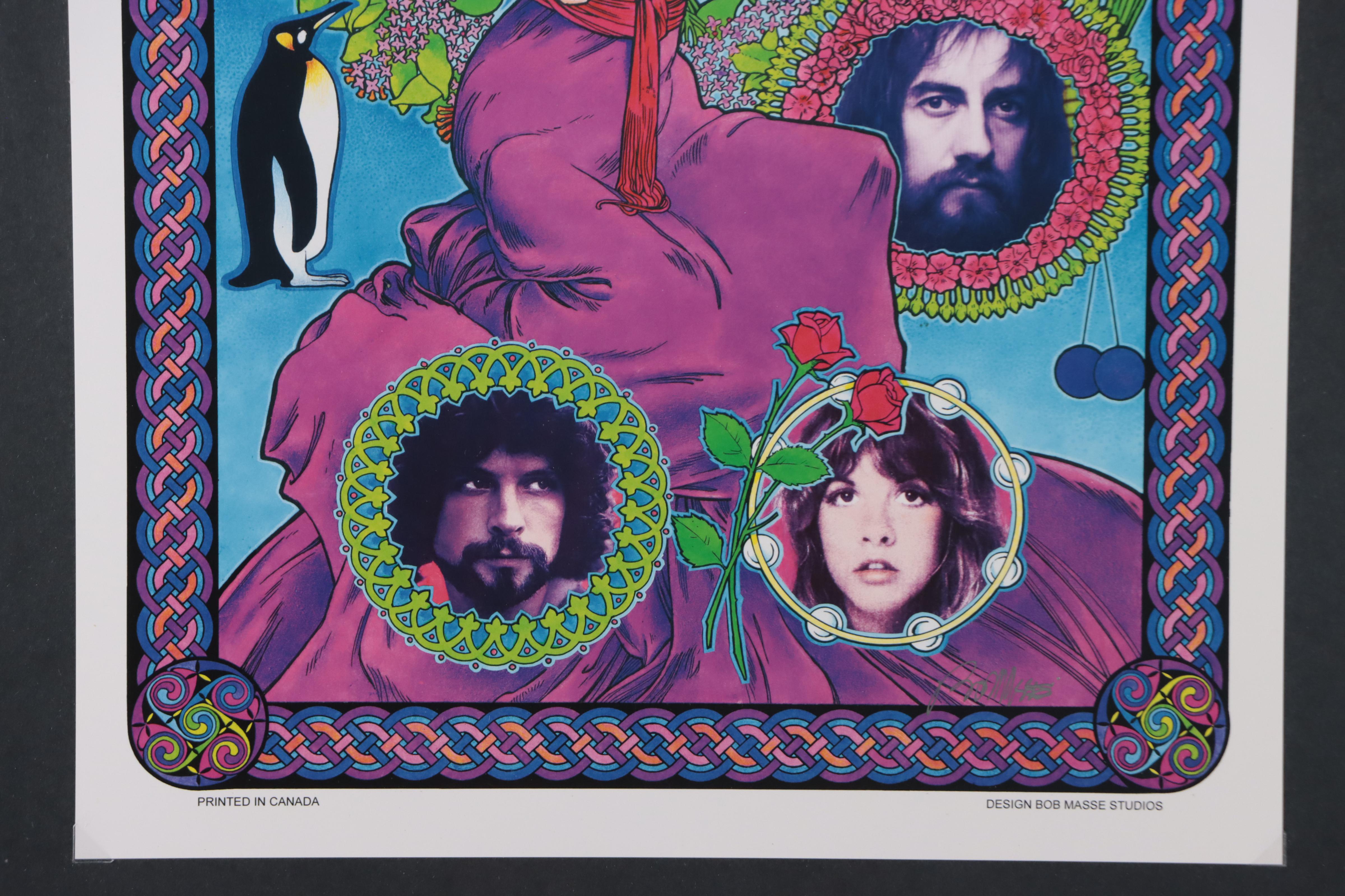 Bob Masse Offset Lithograph Fan Poster "Fleetwood Mac," Circa 1990