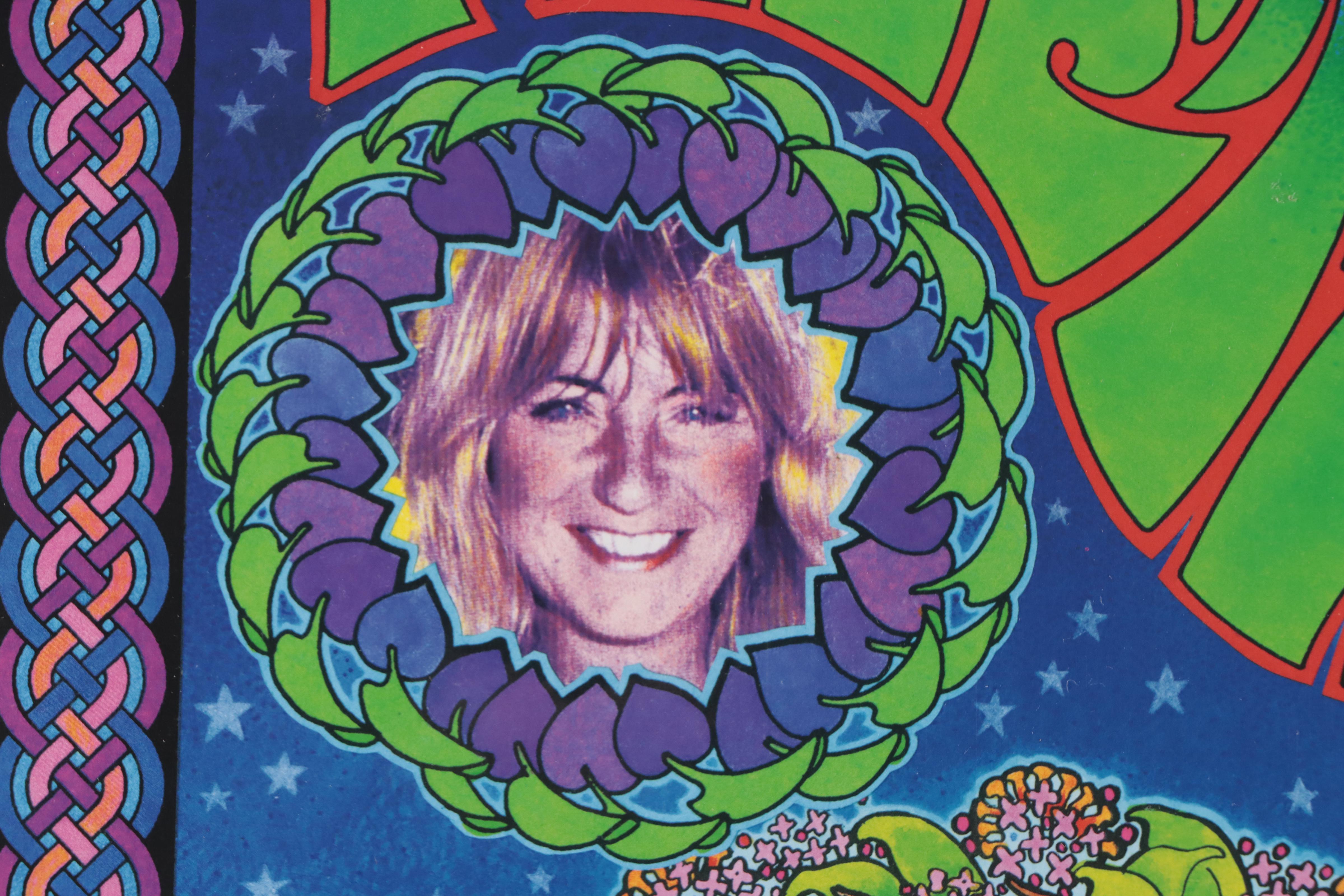 Bob Masse Offset Lithograph Fan Poster "Fleetwood Mac," Circa 1990