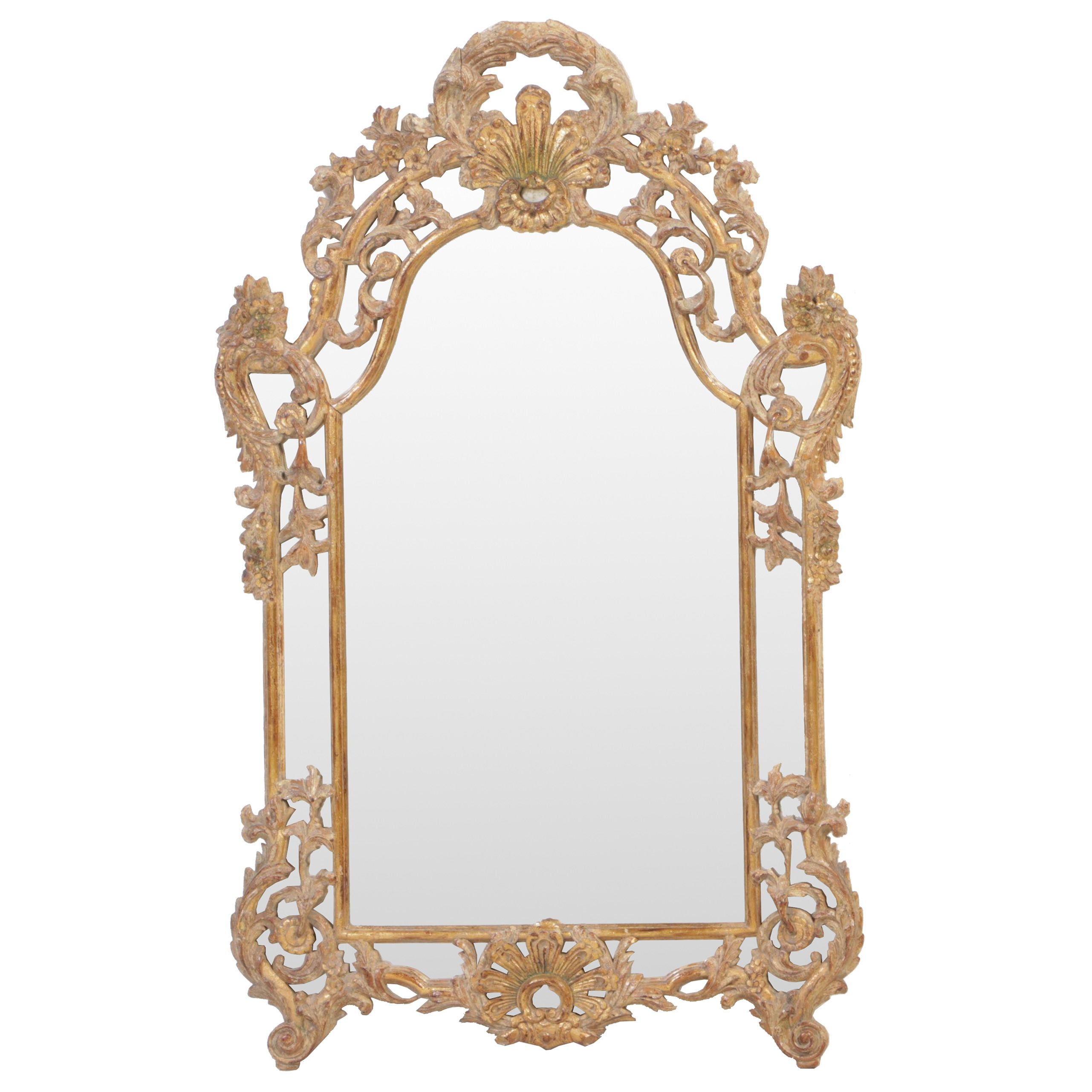 Louis XV Style Giltwood Mirror, Late 20th Century