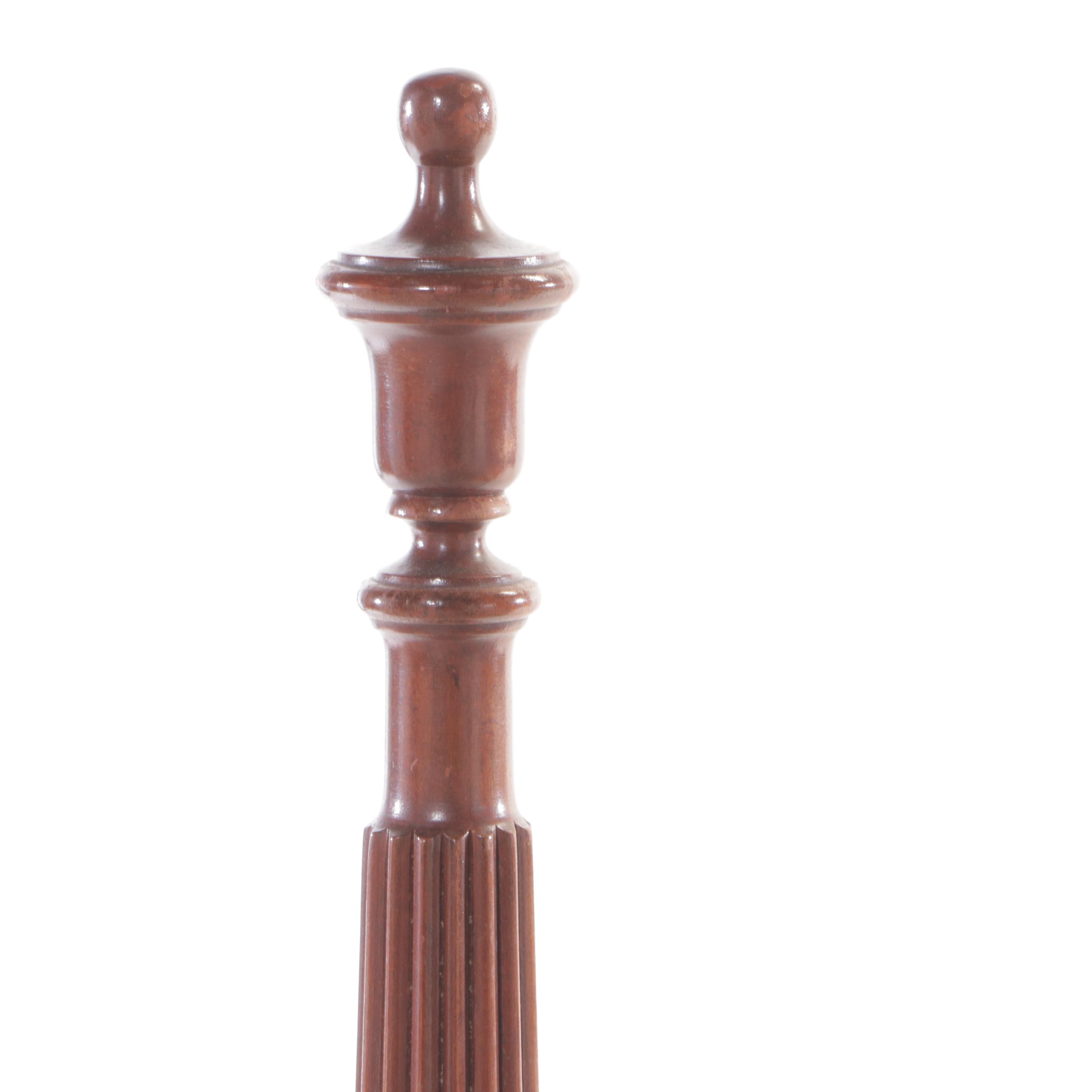 Federal Style Twin Size Four Poster Bed Frame