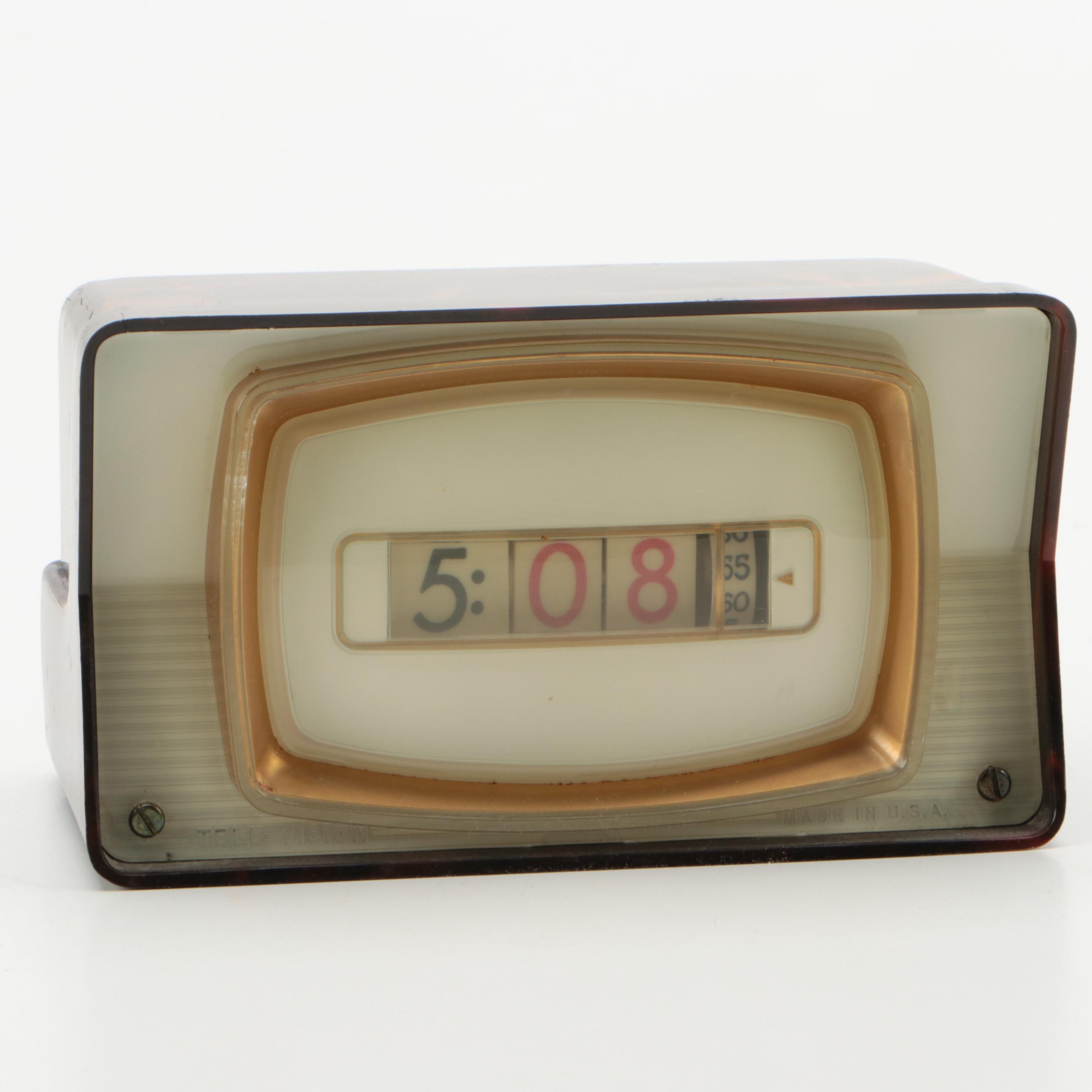 Numechron Tymeter Model 765 Bakelite Case Clock, 1971