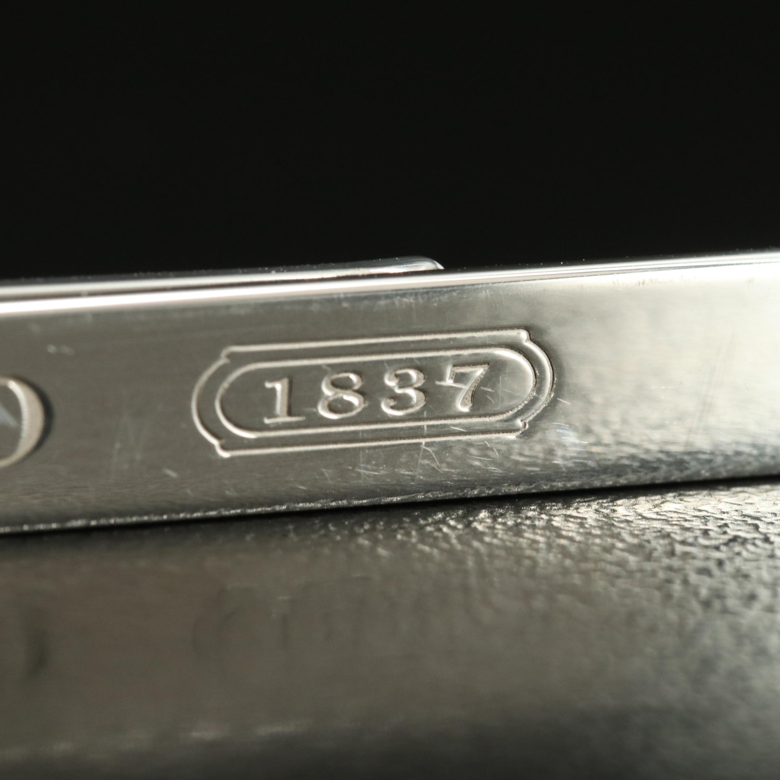 Tiffany & Co. "1837" Sterling Tie Bar