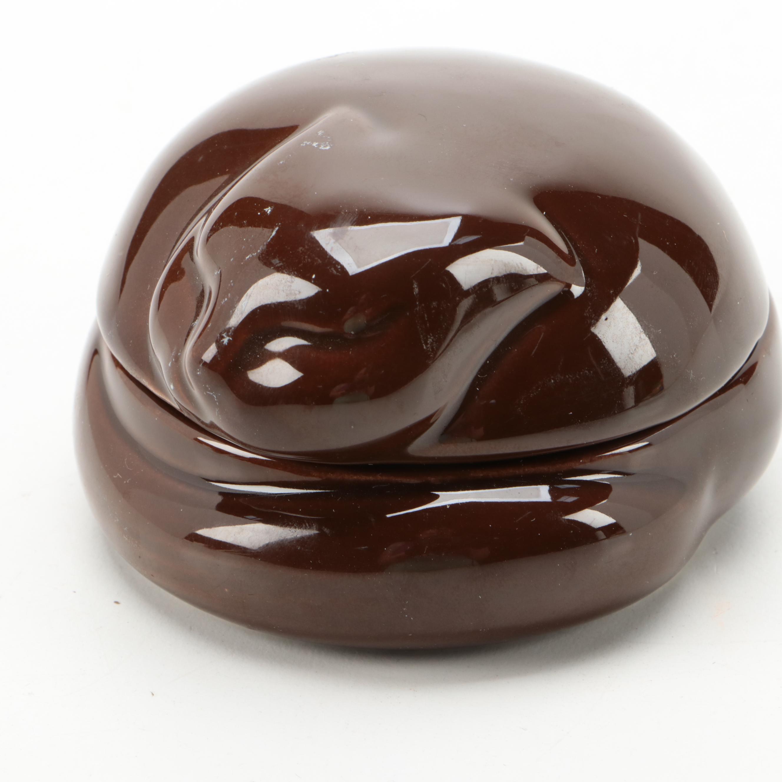 Marks & Rosenfeld for Tiffany & Co. Cat Form Jewelry Box, 1971