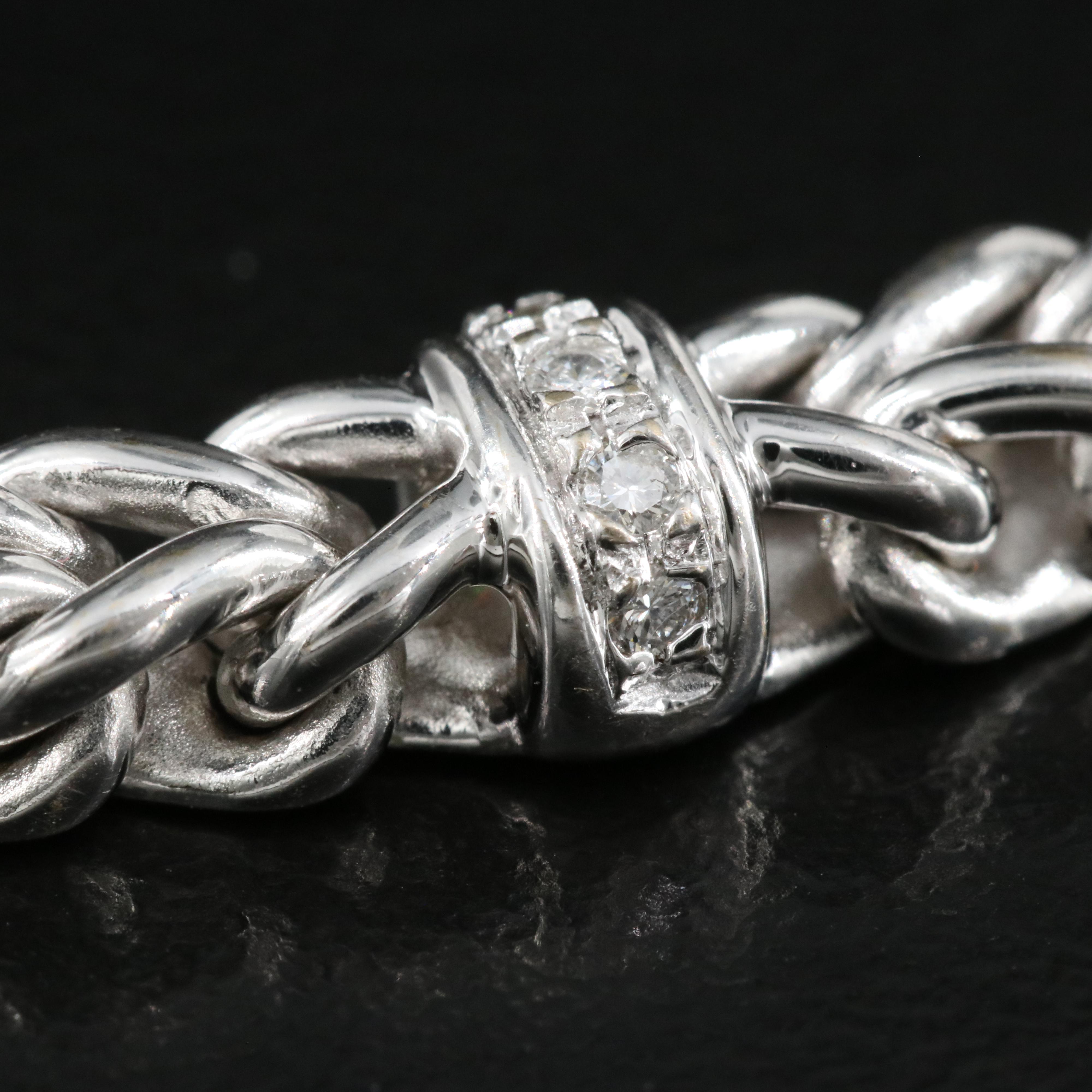 Italian 18K 0.32 CTW Diamond Station Bracelet
