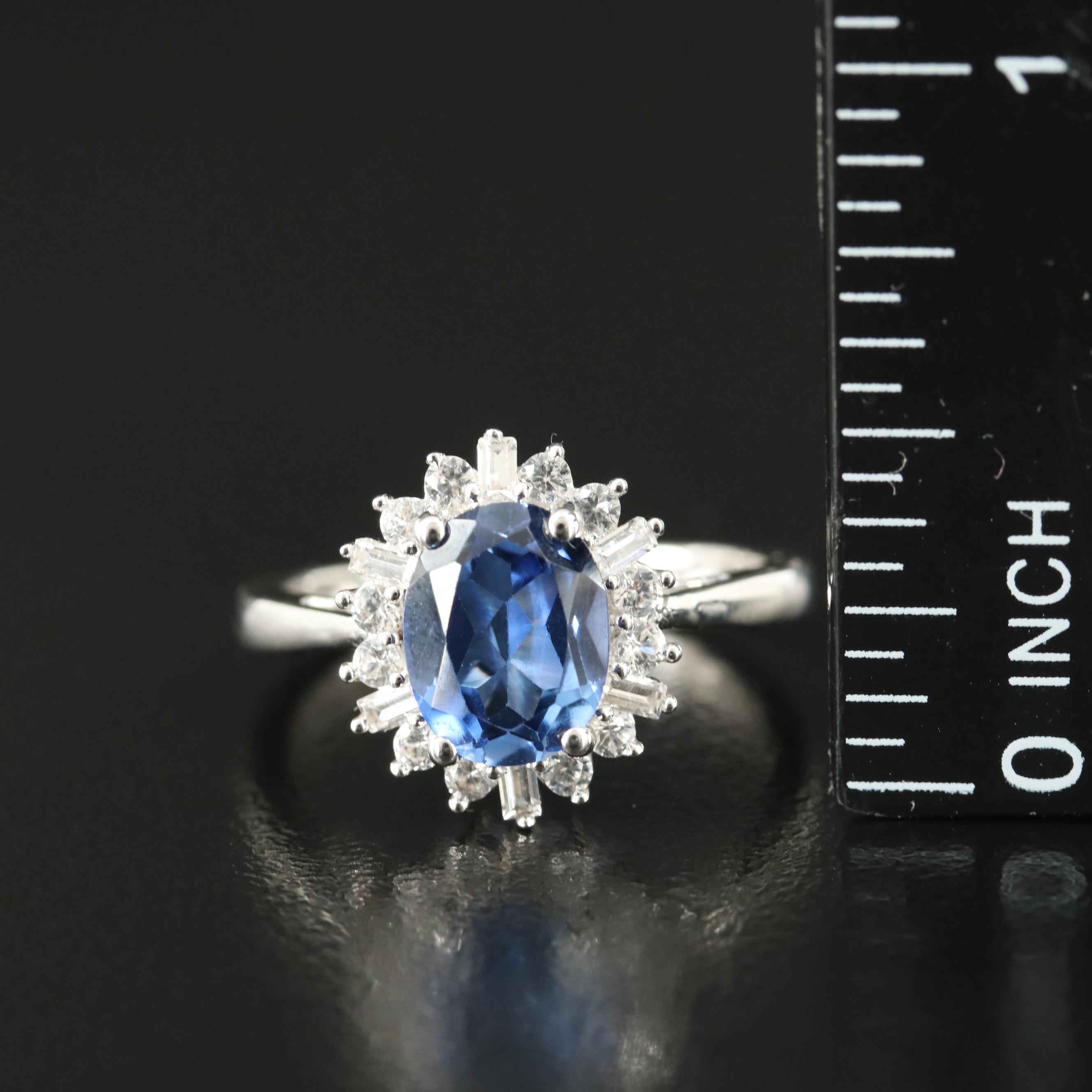 Sterling Sapphire Ring