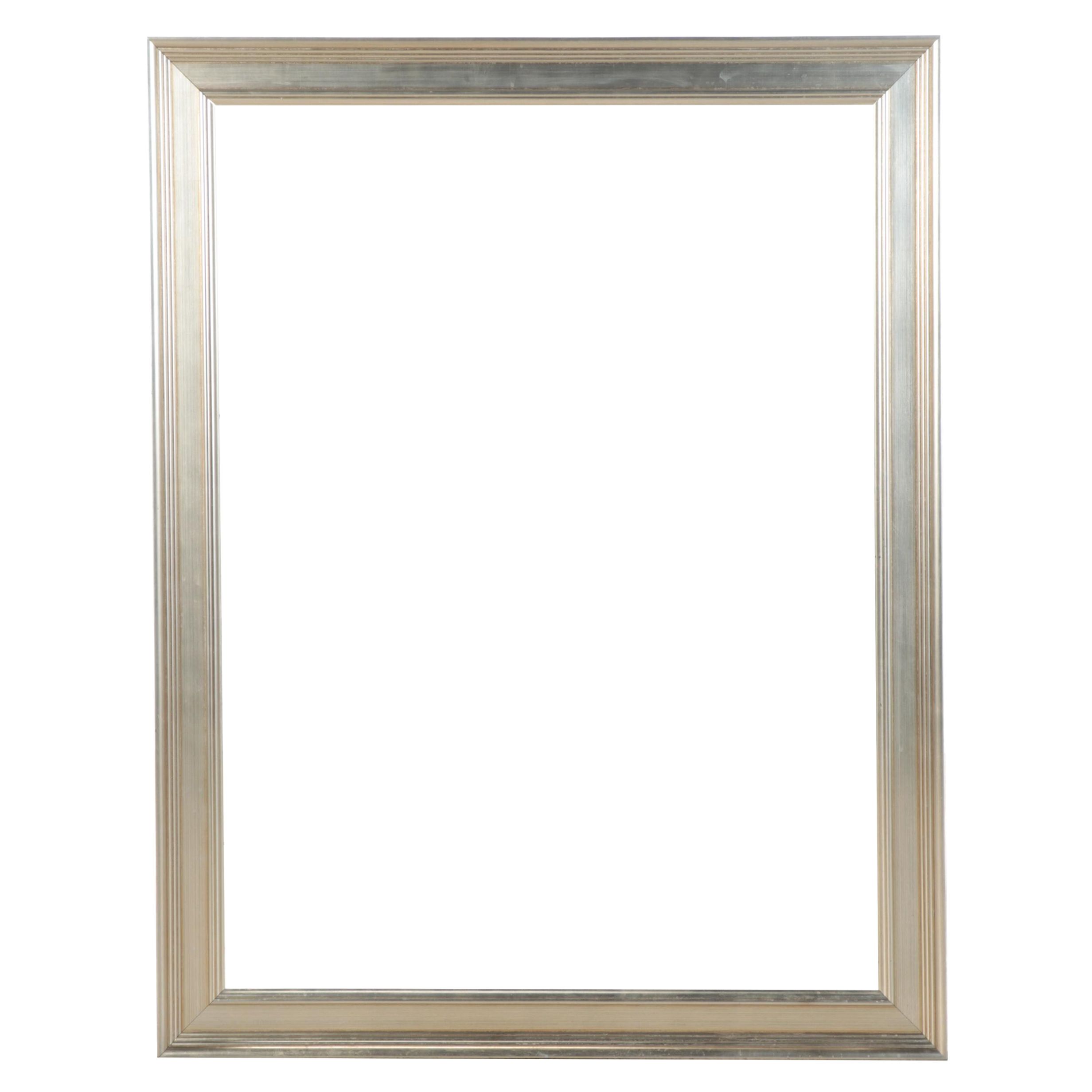 Contemporary Silver Tone Gilt Frame