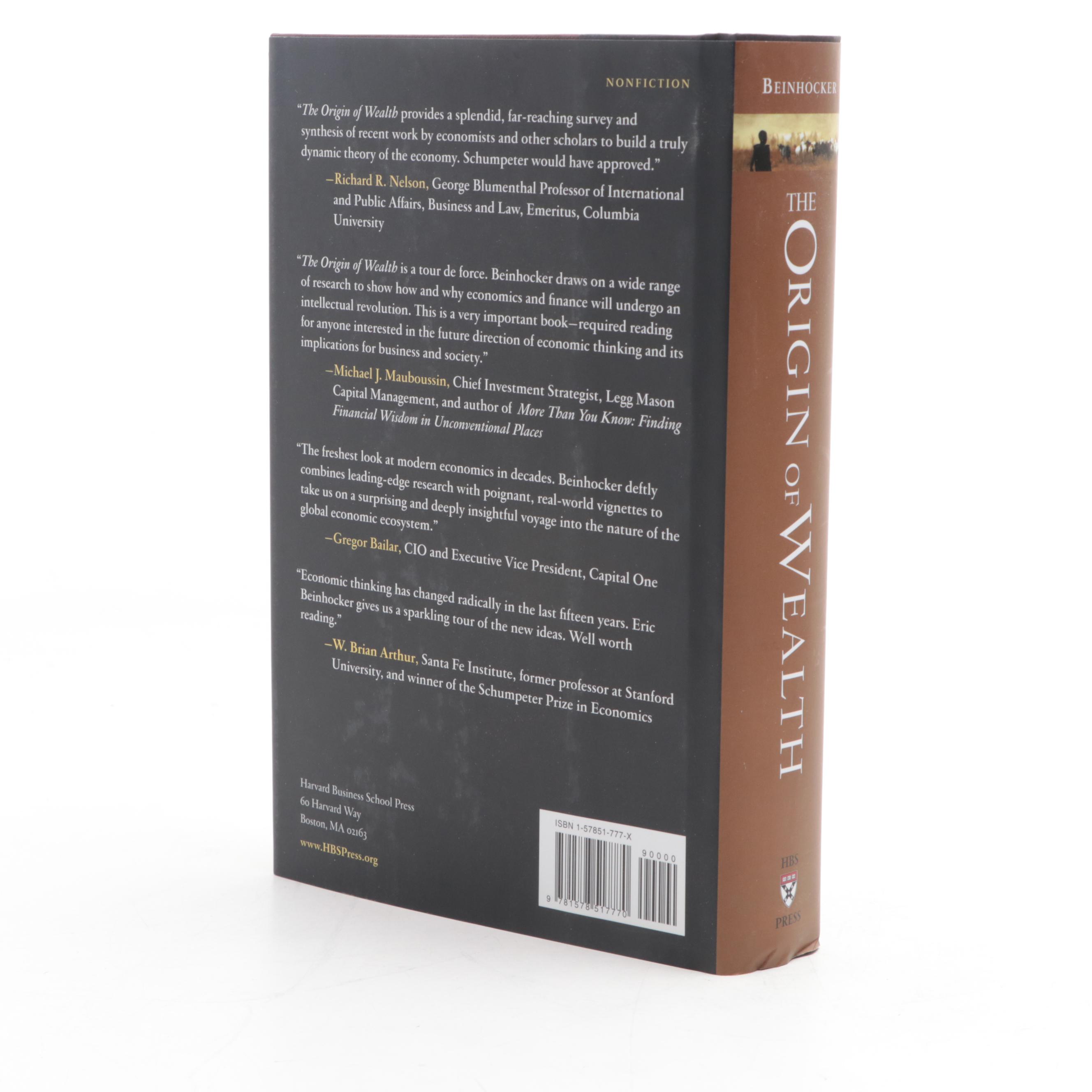 Business and Economics Books Including First Edition "The Origin of Wealth"