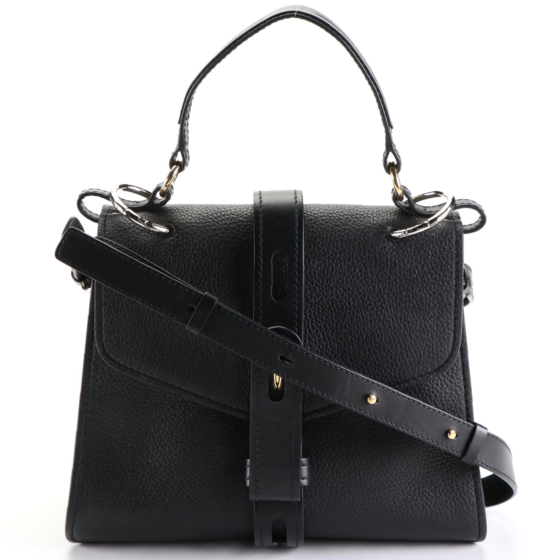 Chloé Medium Aby Day Two-Way Bag in Grain Leather