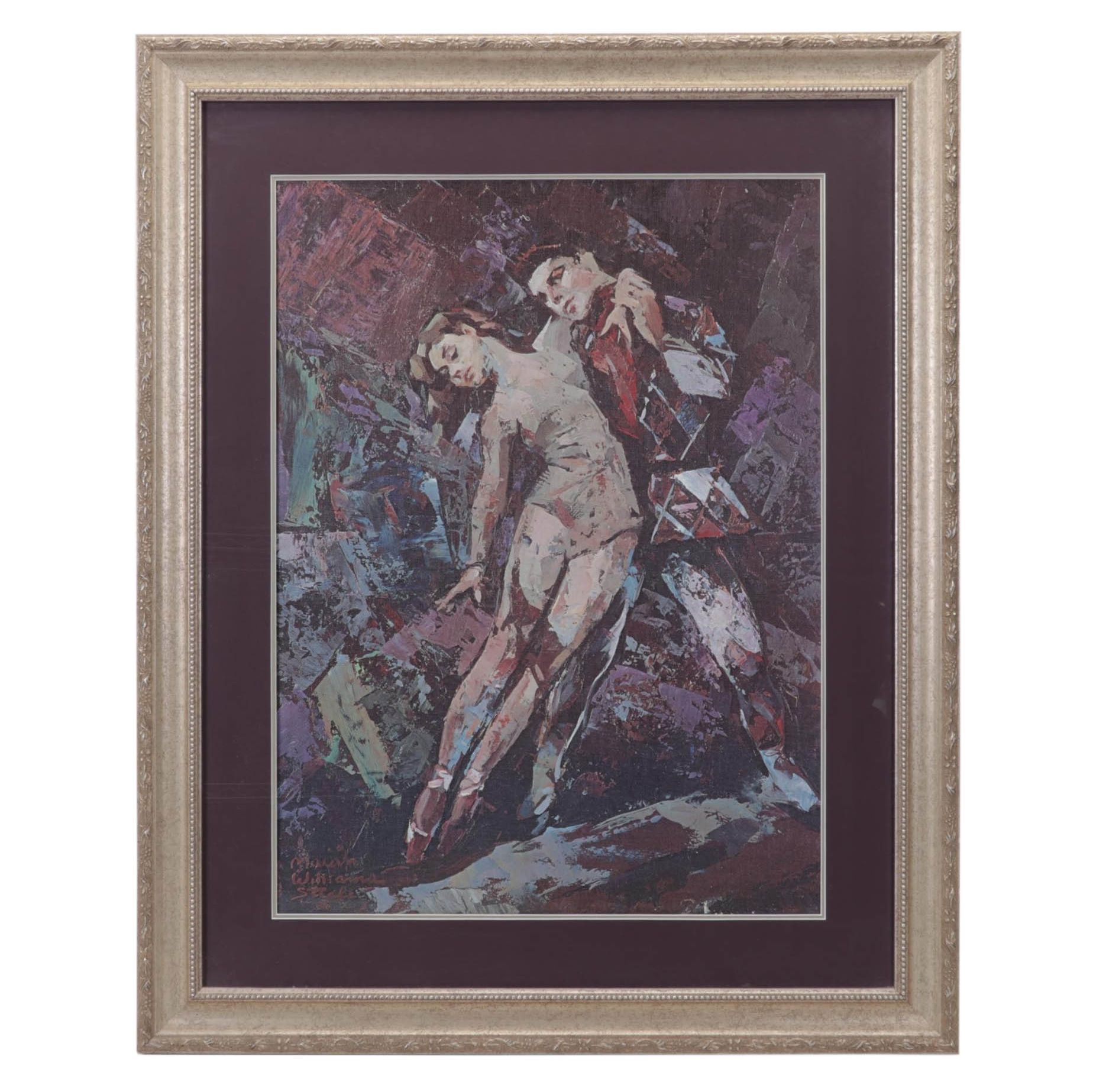 Offset Lithograph of Professional Dancers, Circa 2000