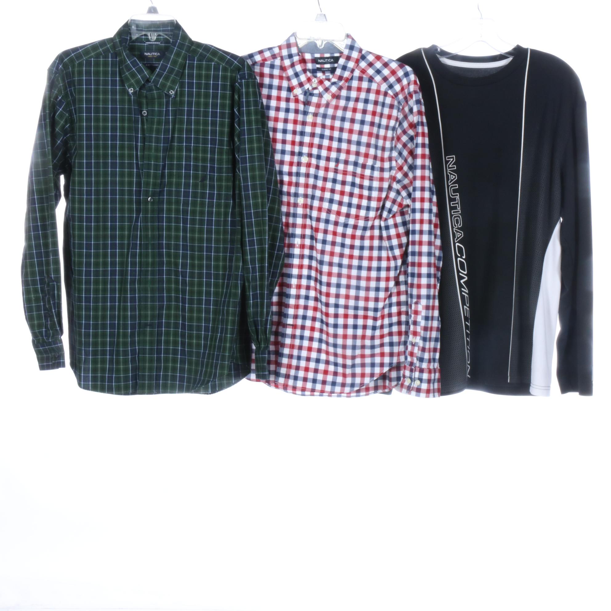 Men's Nautica and Tommy Hilfiger Long Sleeve Shirts