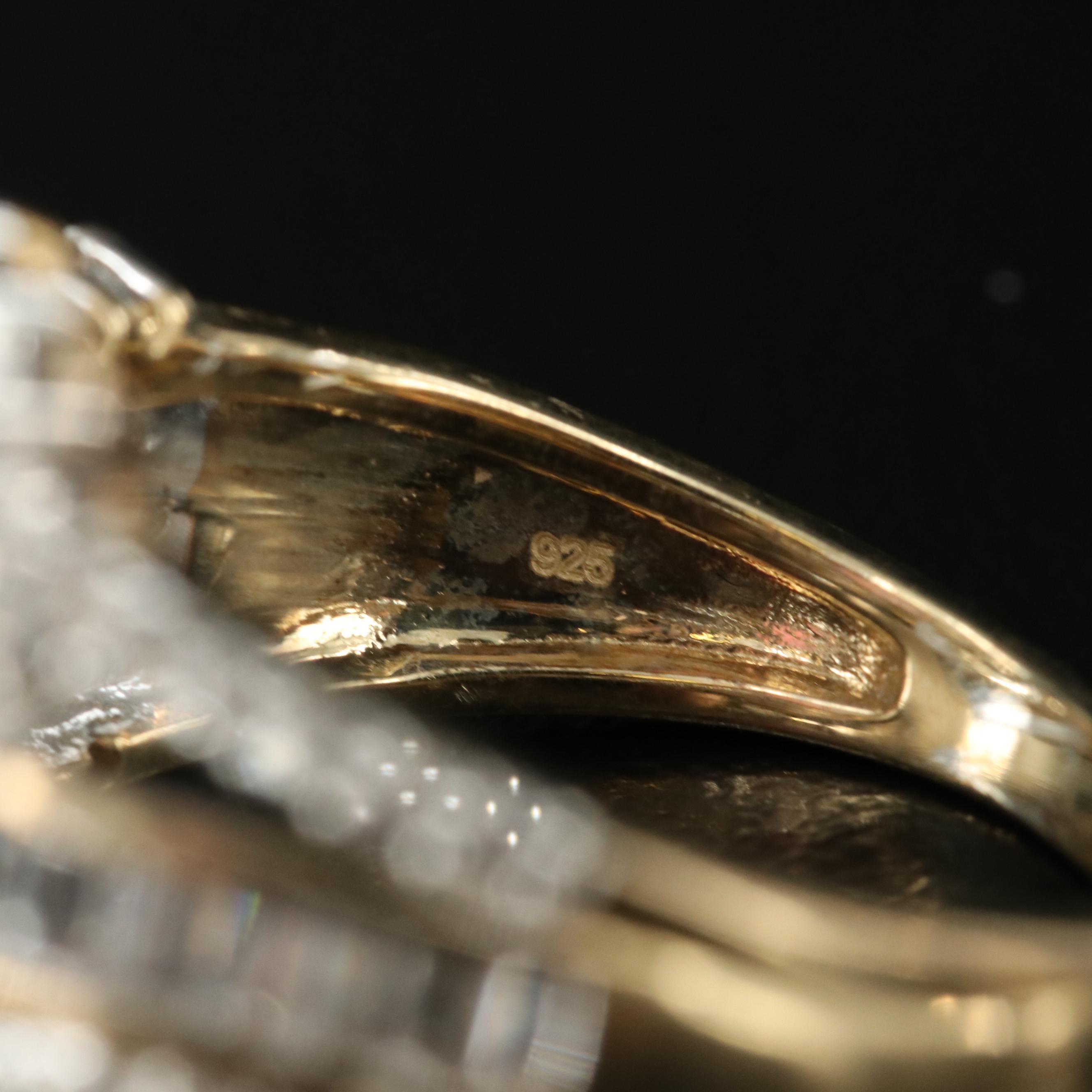 Sterling Opal and Sapphire Ring