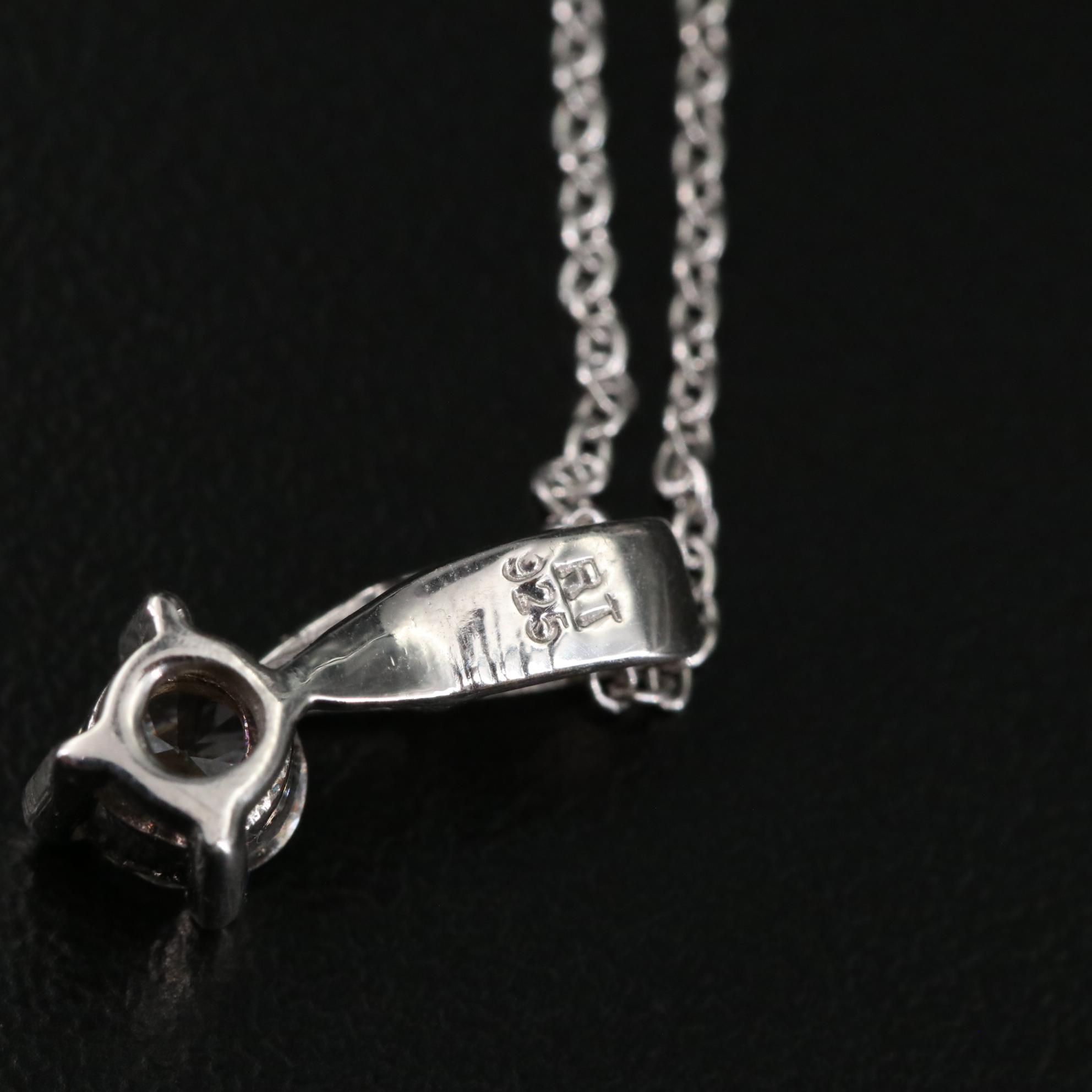 Sterling Cubic Zirconia Pendant Necklace