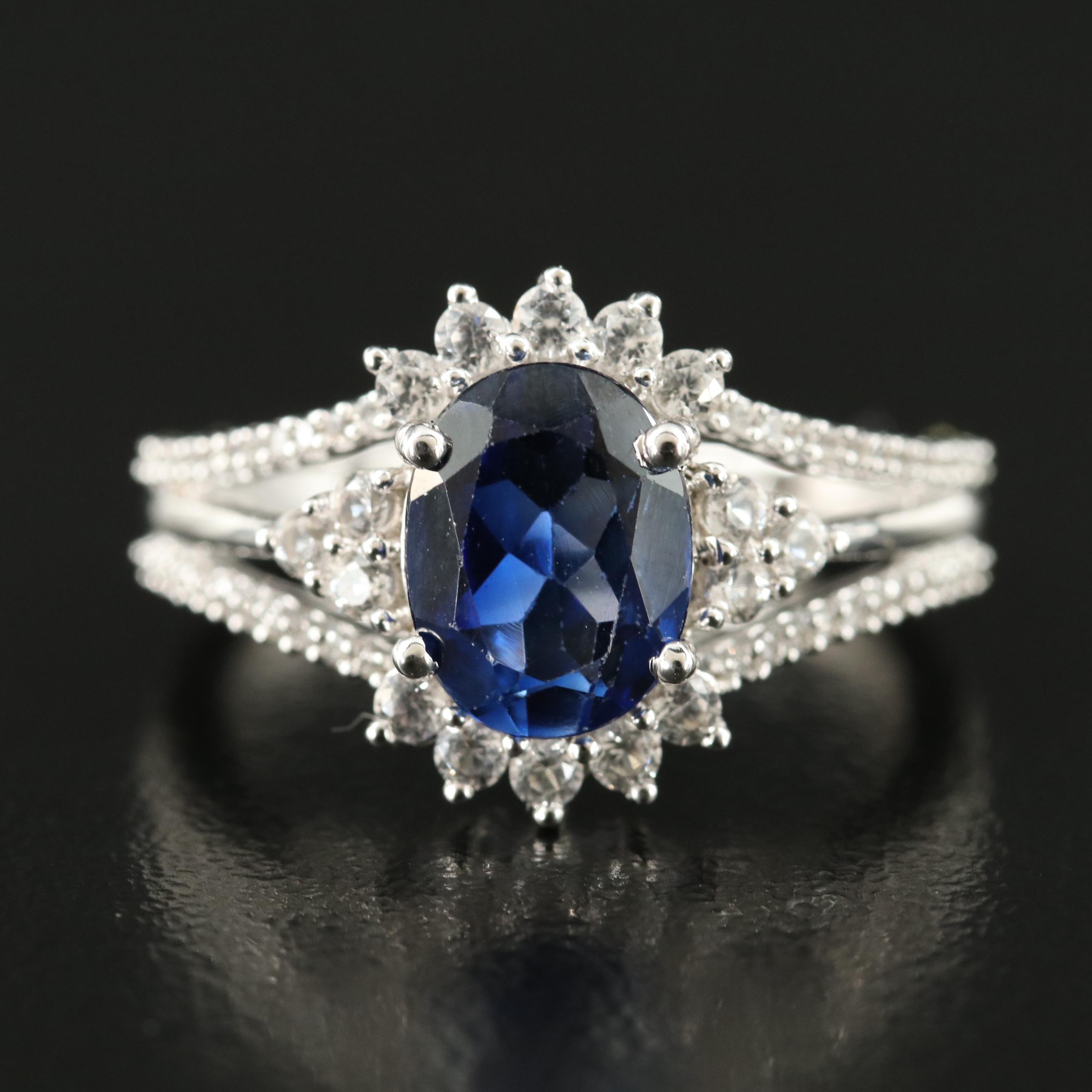 Sterling Sapphire Ring
