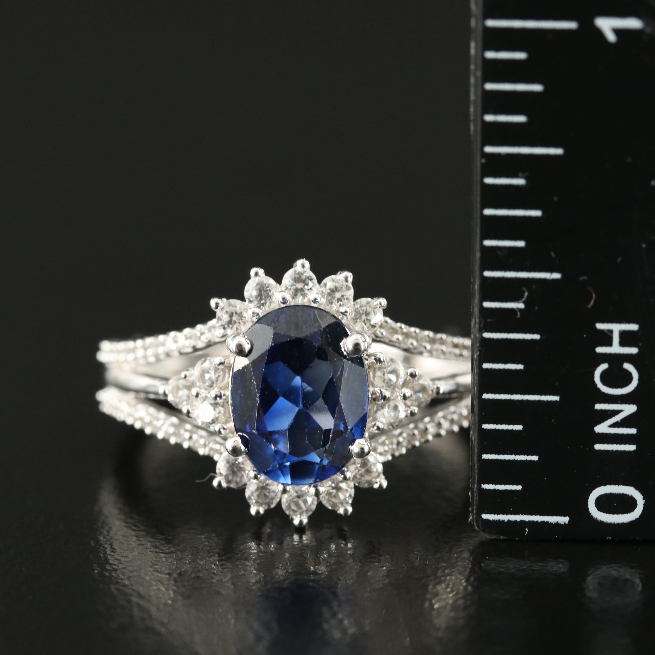 Sterling Sapphire Ring