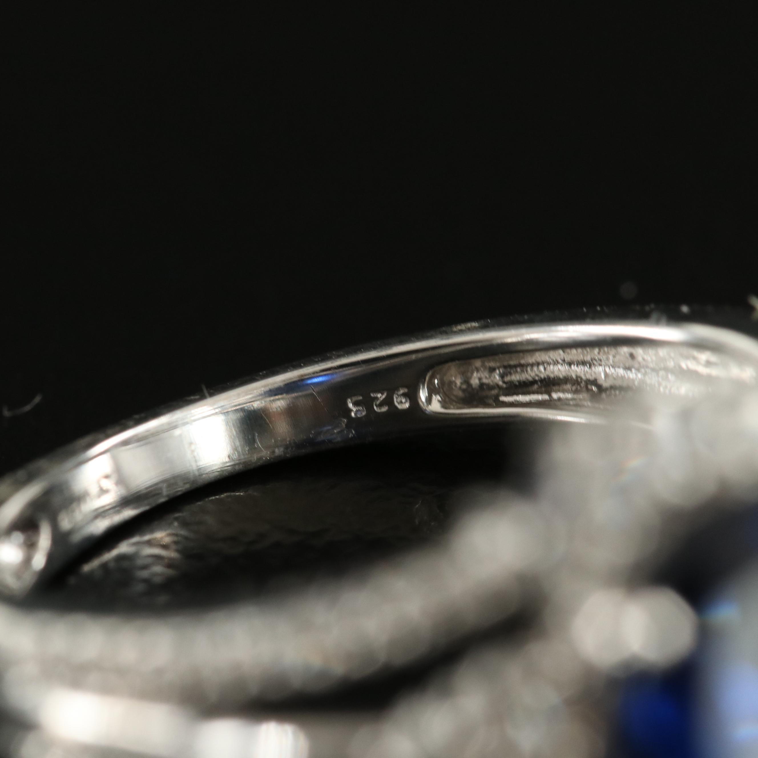 Sterling Sapphire Ring