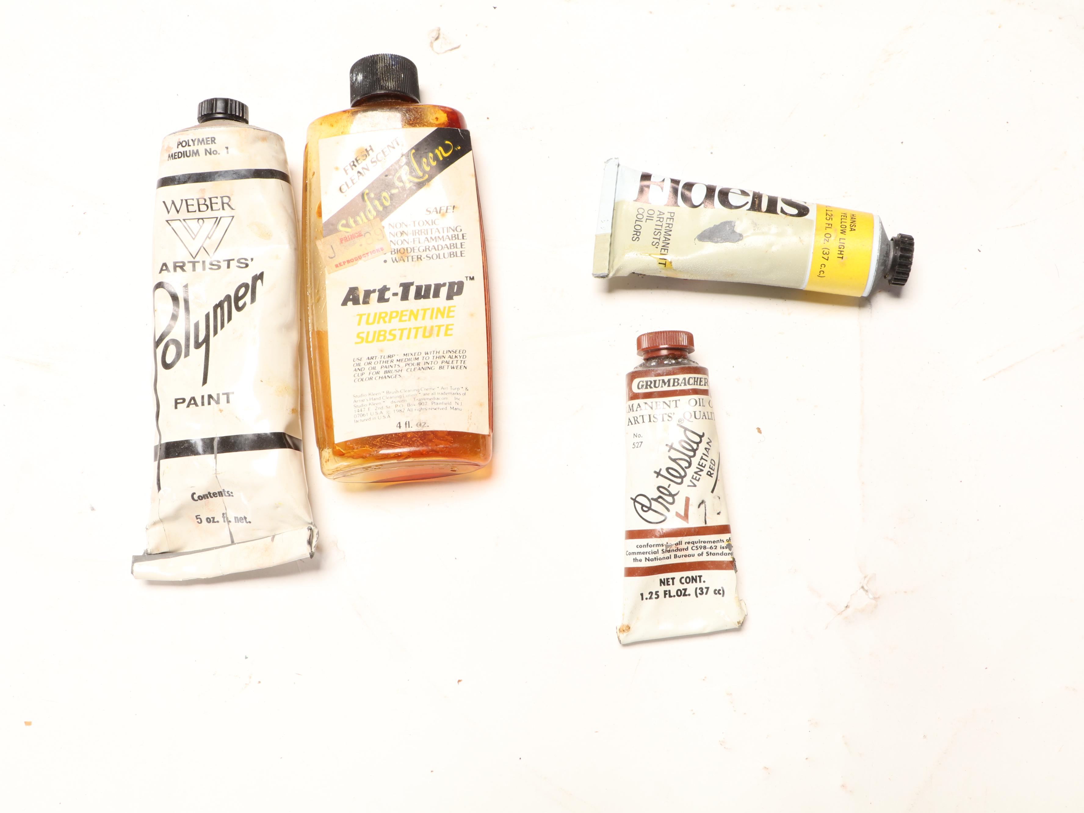 Wooden Paint Palette With Painting Supplies in Anco and Other Cases